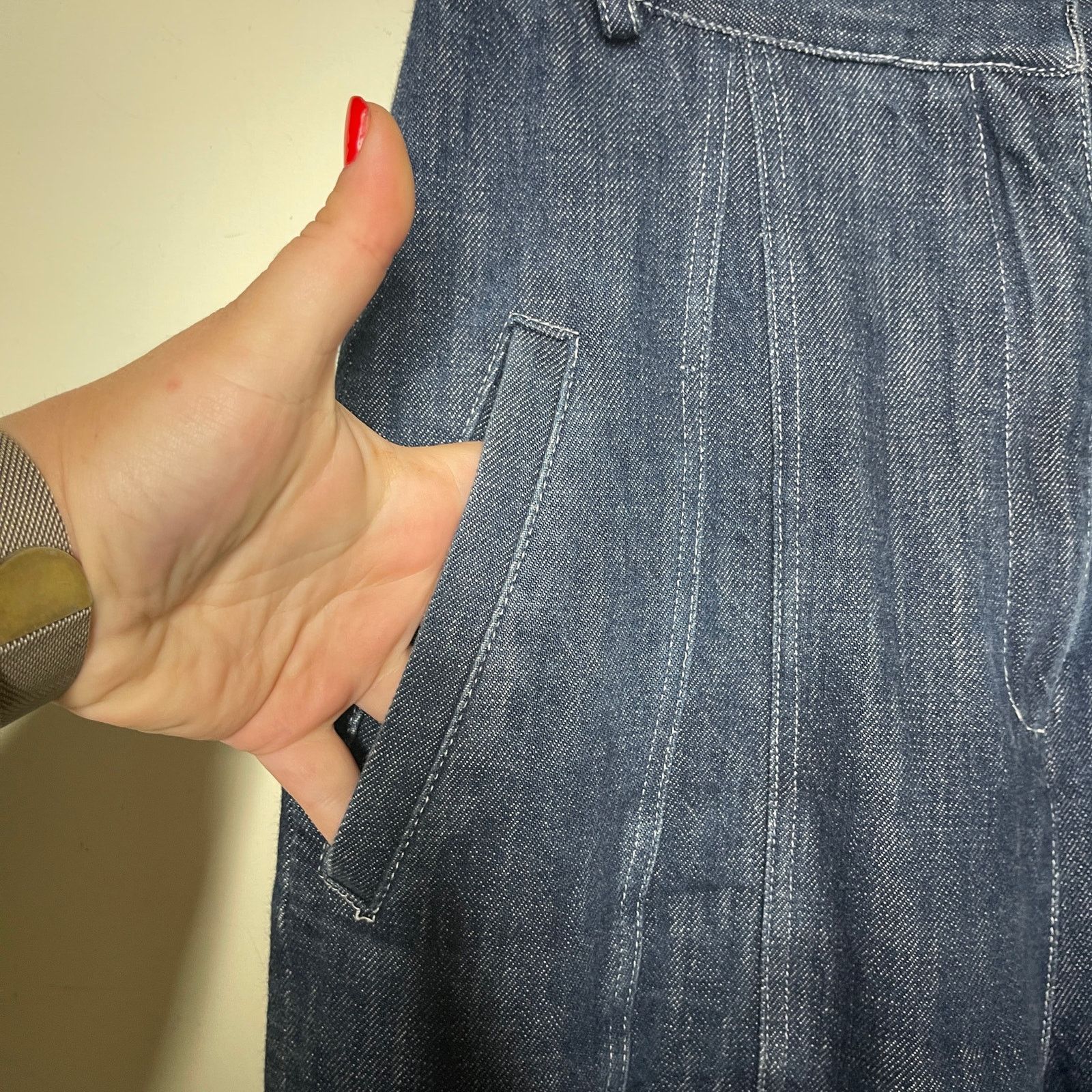 Tibi Tibi Easton Jean Denim Pants Super High Waist barrel tapered Size 27" / US 4 / IT 40 - 9 Thumbnail