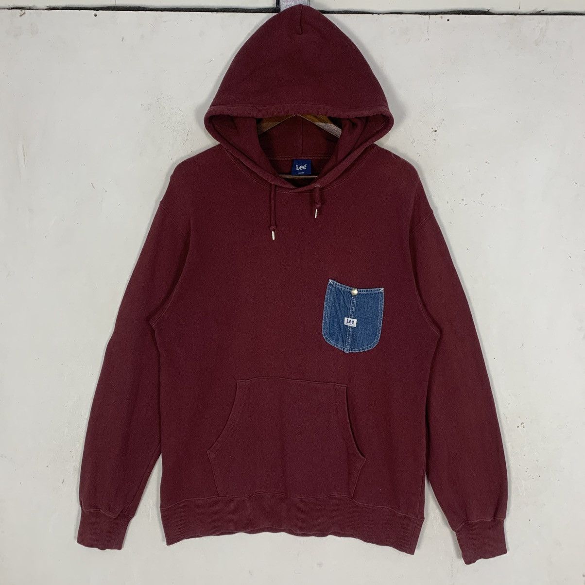 Lee vintage Lee Union Made denim pocket pullover hoodie sweater Size US M / EU 48-50 / 2 - 1 Thumbnail