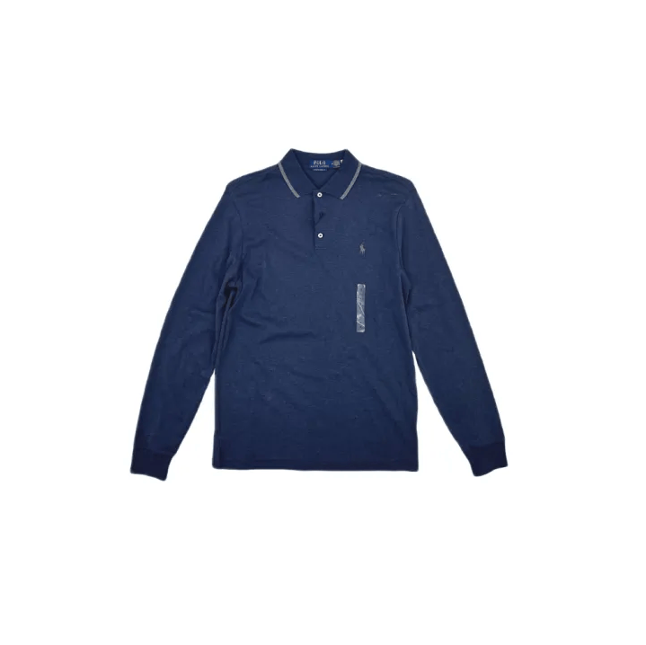 Polo Ralph Lauren Polo Ralph Lauren Blue Long-Sleeve Polo Shirt Size US M / EU 48-50 / 2 - 1 Thumbnail