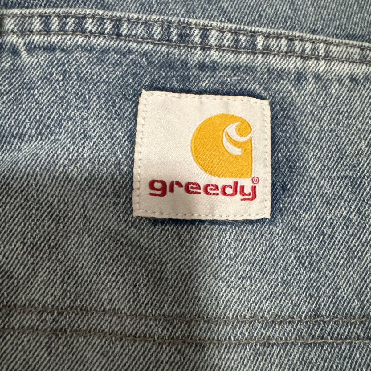 Greedy Unit Greedy Unit Loose Screw Denim Jeans Blue XL Size US 35 - 6 Thumbnail