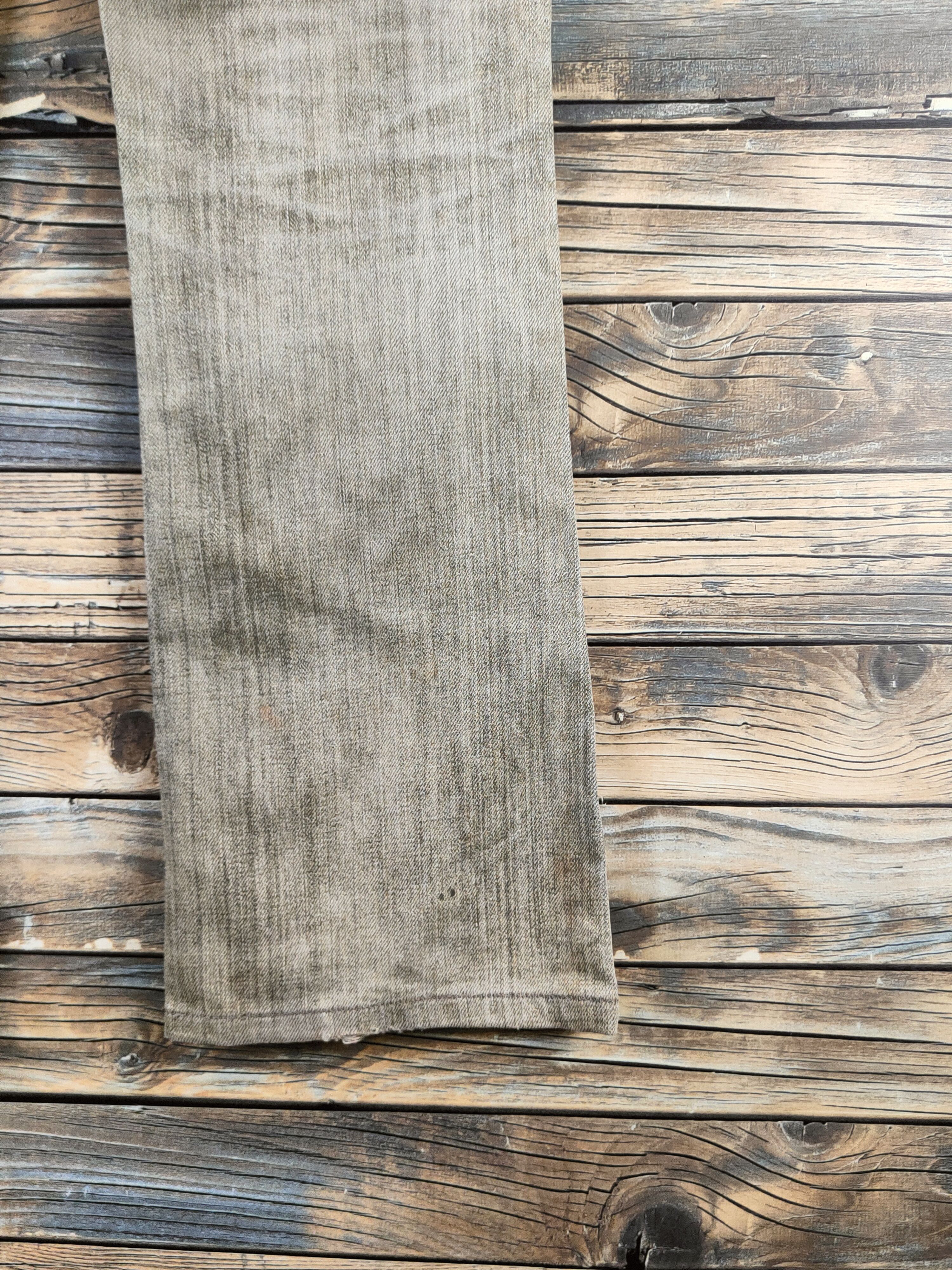 Edwin DL Edwin Dark Gray Distressed Ripped Jeans #46-629 Size 29" - 12 Thumbnail
