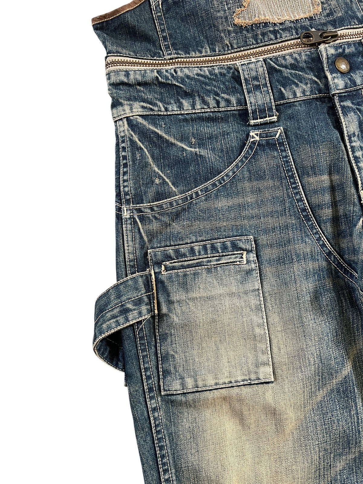 If Six Was Nine × Japanese Brand × Le Grande Bleu (L.G.B.) Vintage 90s Rise Rily 🇯🇵 2 in 1 Overalls Size US 34 / EU 50 - 8 Thumbnail