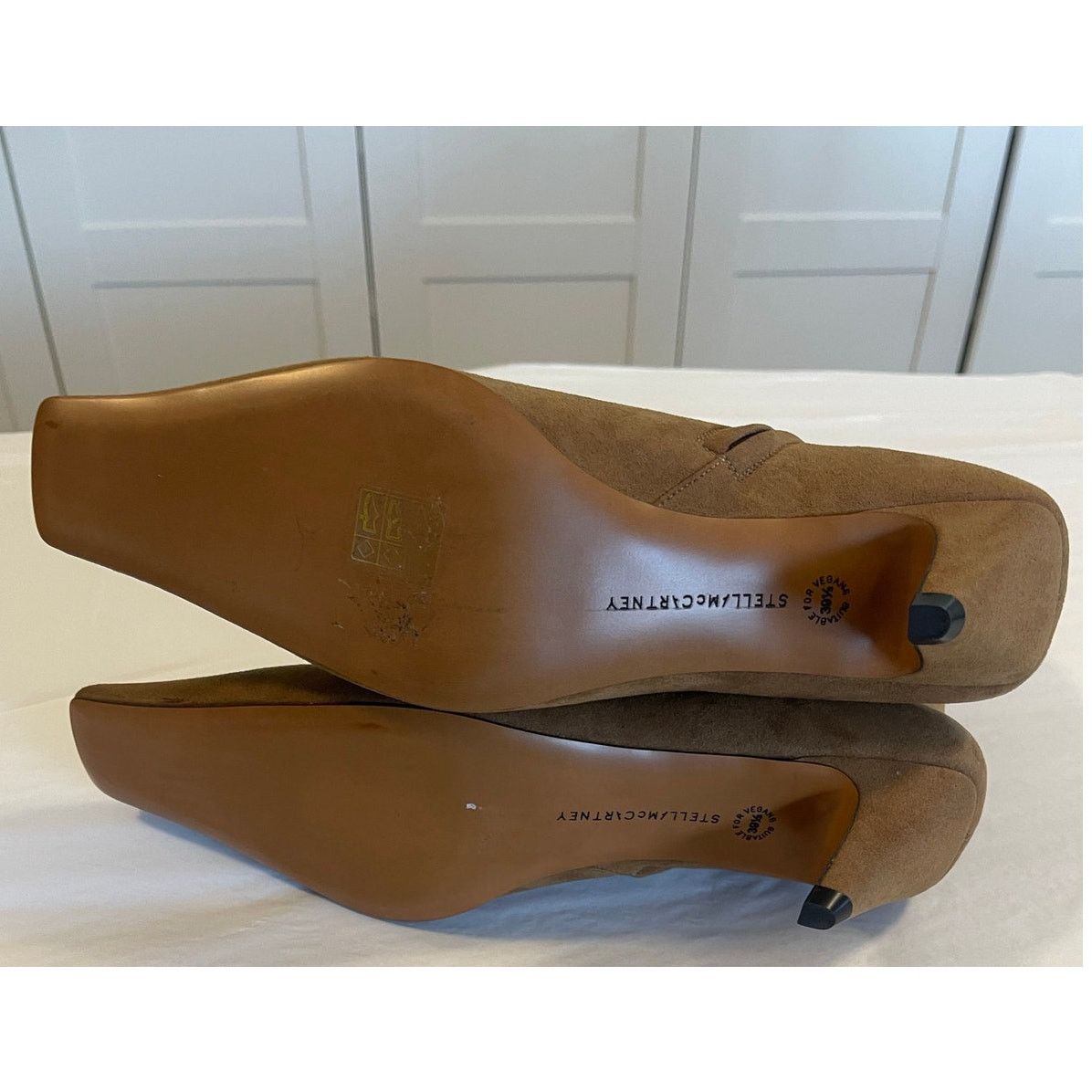 Stella McCartney NWOT: STELLA MCCARTNEY Spur Vegan Suede Ankle Booties Size US 9.5 / IT 39.5 - 11 Thumbnail