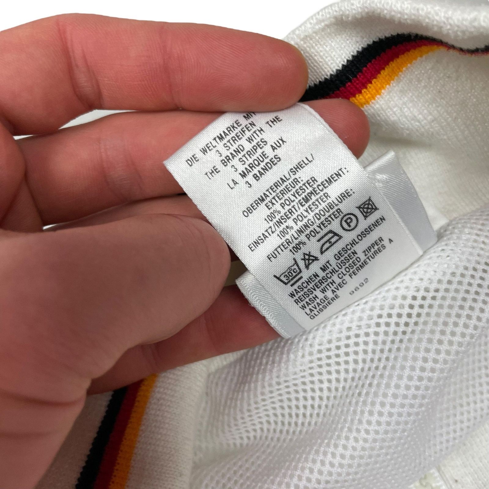 Adidas × Vintage Adidas Men's White German Deutscher Fussball Bund Jacket XL Size US XL / EU 56 / 4 - 11 Thumbnail
