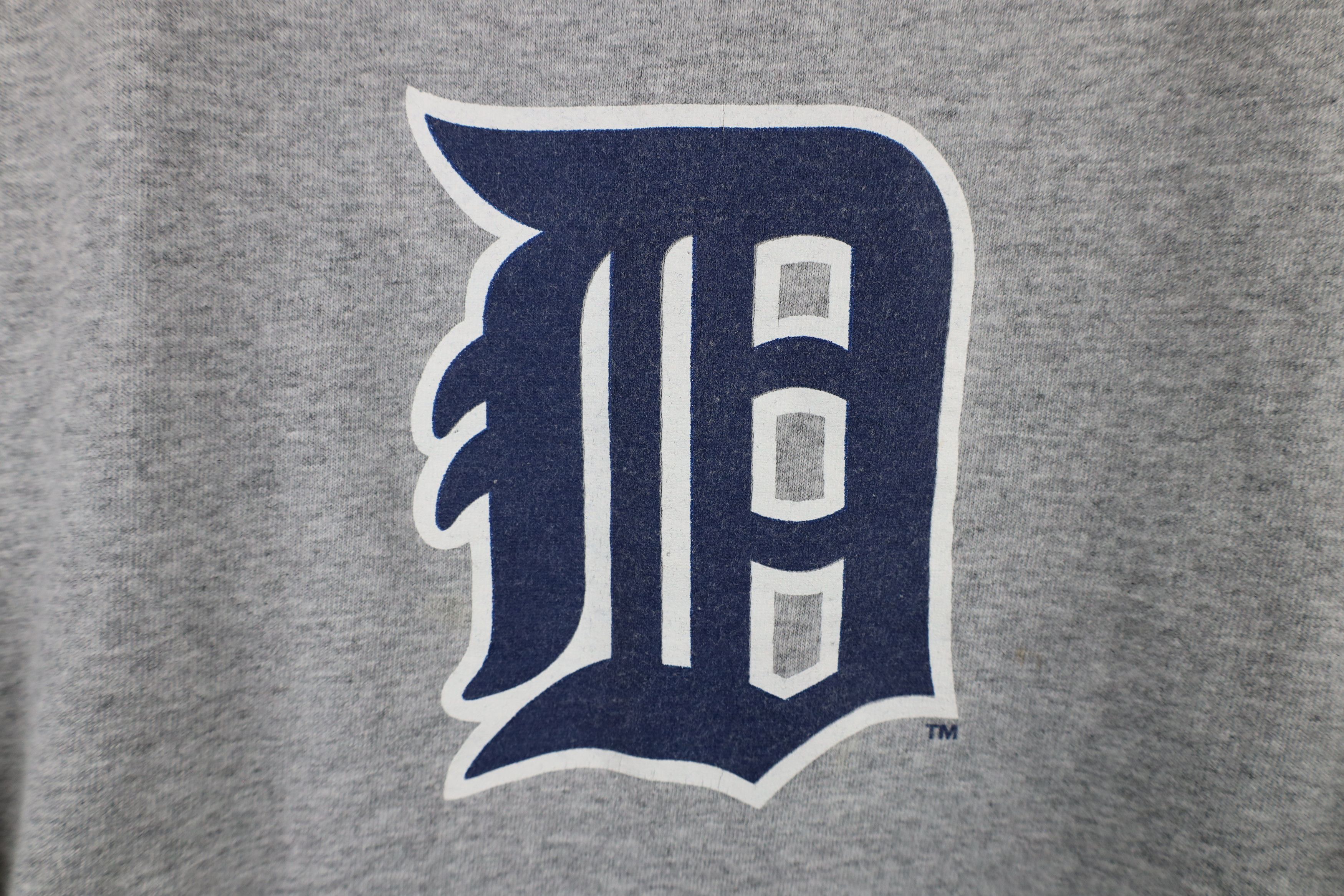 Vintage Vintage Y2K D Detroit Tigers Baseball T-Shirt Heather Gray Size US XL / EU 56 / 4 - 4 Thumbnail