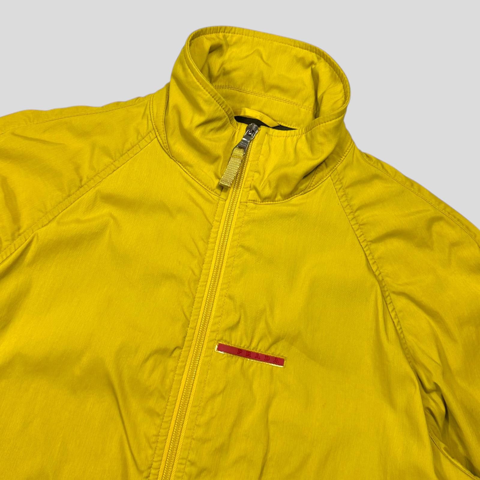 Prada Prada Sport 2011 Acid Yellow Red Tab Nylon Track Jacket - M Size US M / EU 48-50 / 2 - 2 Thumbnail