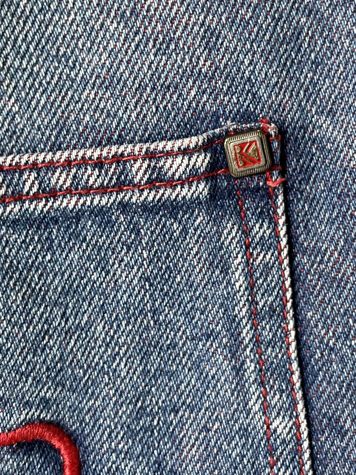 Karl Kani Karl Kani Vintage 90’s 👺 Embroidered Hip Hop Jeans like Fubu Size US 28 / EU 44 - 7 Thumbnail