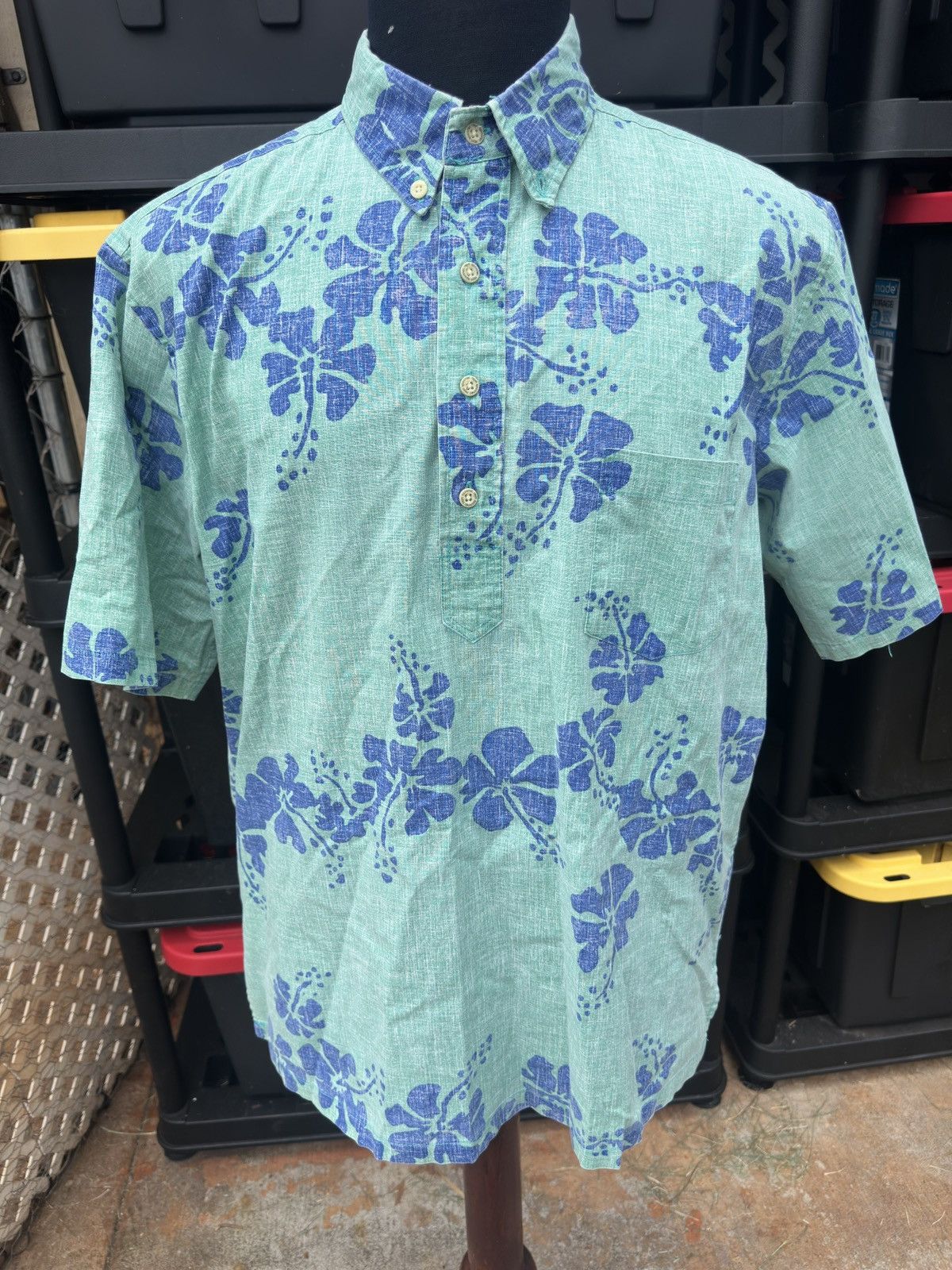 Reyn Spooner Reyn Spooner Hawaiian Print Green/Blue Men's Large Size US L / EU 52-54 / 3 - 1 Thumbnail