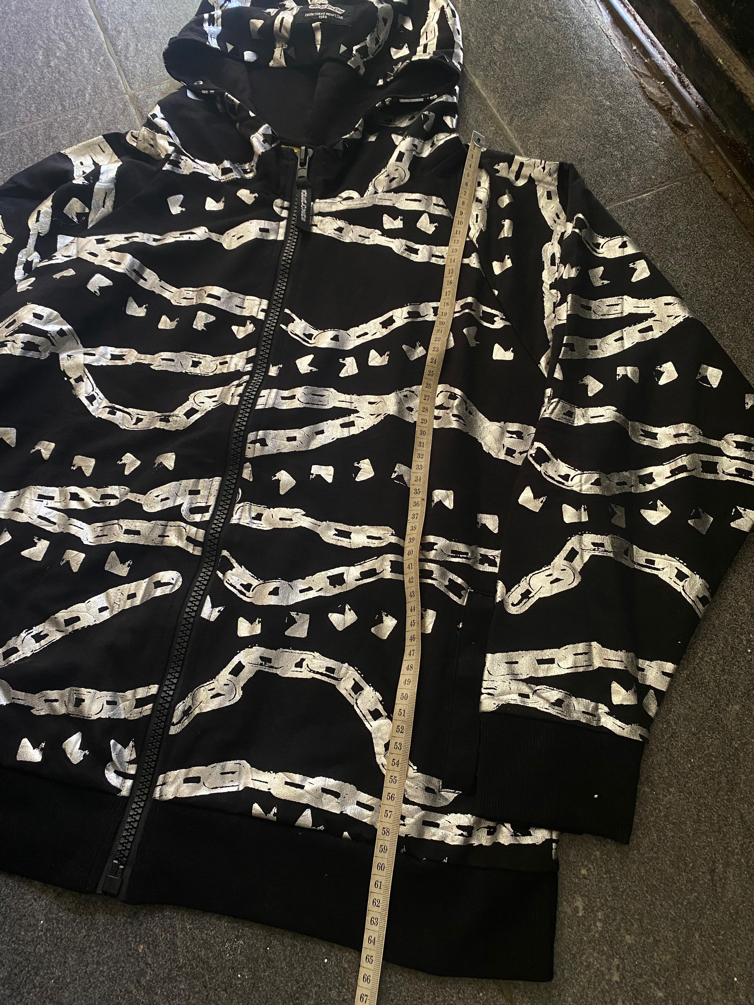 Japanese Brand Super Lovers Chain Zip up Hoodie Size US M / EU 48-50 / 2 - 3 Thumbnail
