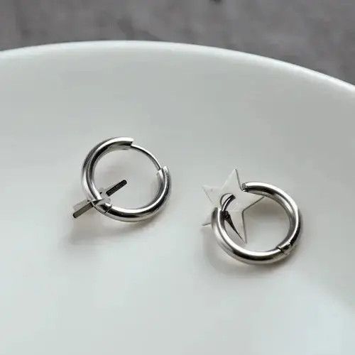 Japanese Brand Retro star stud earrings Size ONE SIZE - 2 Thumbnail
