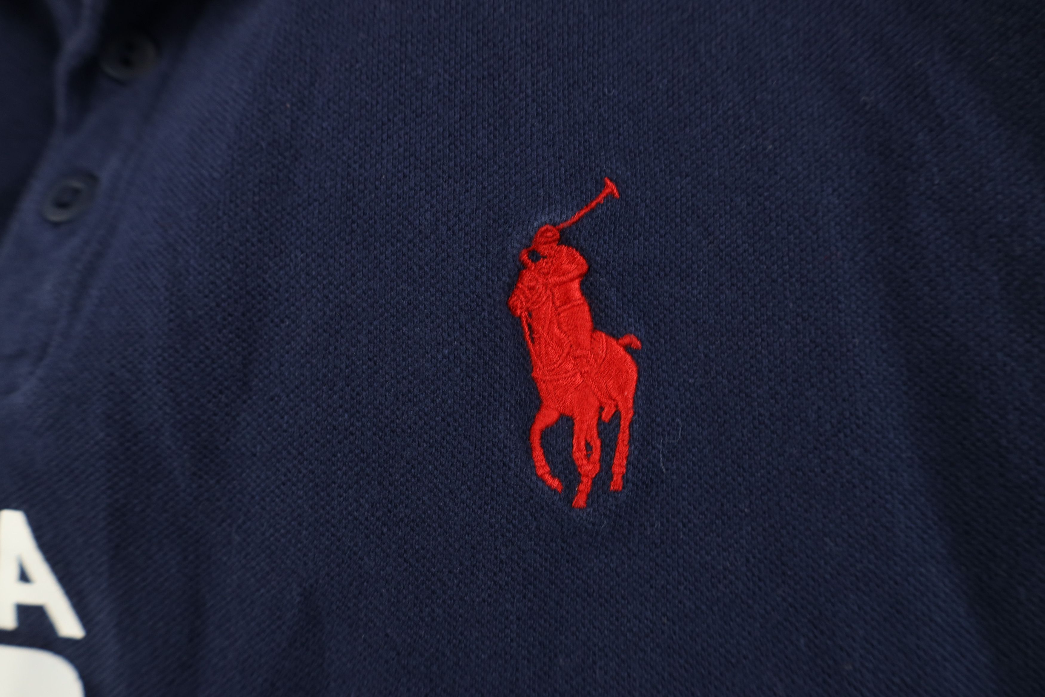 Ralph Lauren Ralph Lauren Distressed 2016 Olympics Rio Brazil Polo Shirt Size US XXL / EU 58 / 5 - 6 Thumbnail