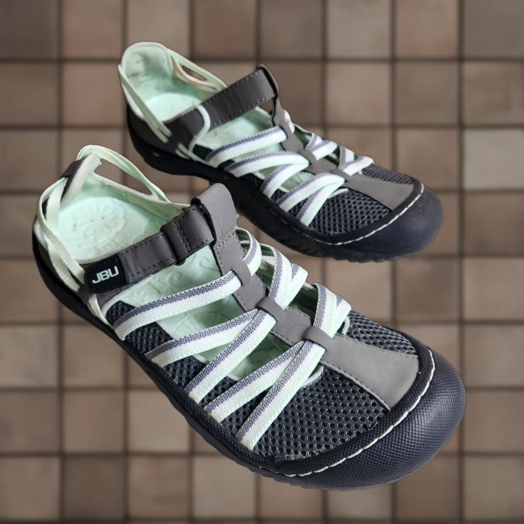 Vintage JBU by Jambu Jetty Sandal Womens Water/Hiking Gray/Mint Size 6.5 Size US 7 / IT 37 - 1 Thumbnail
