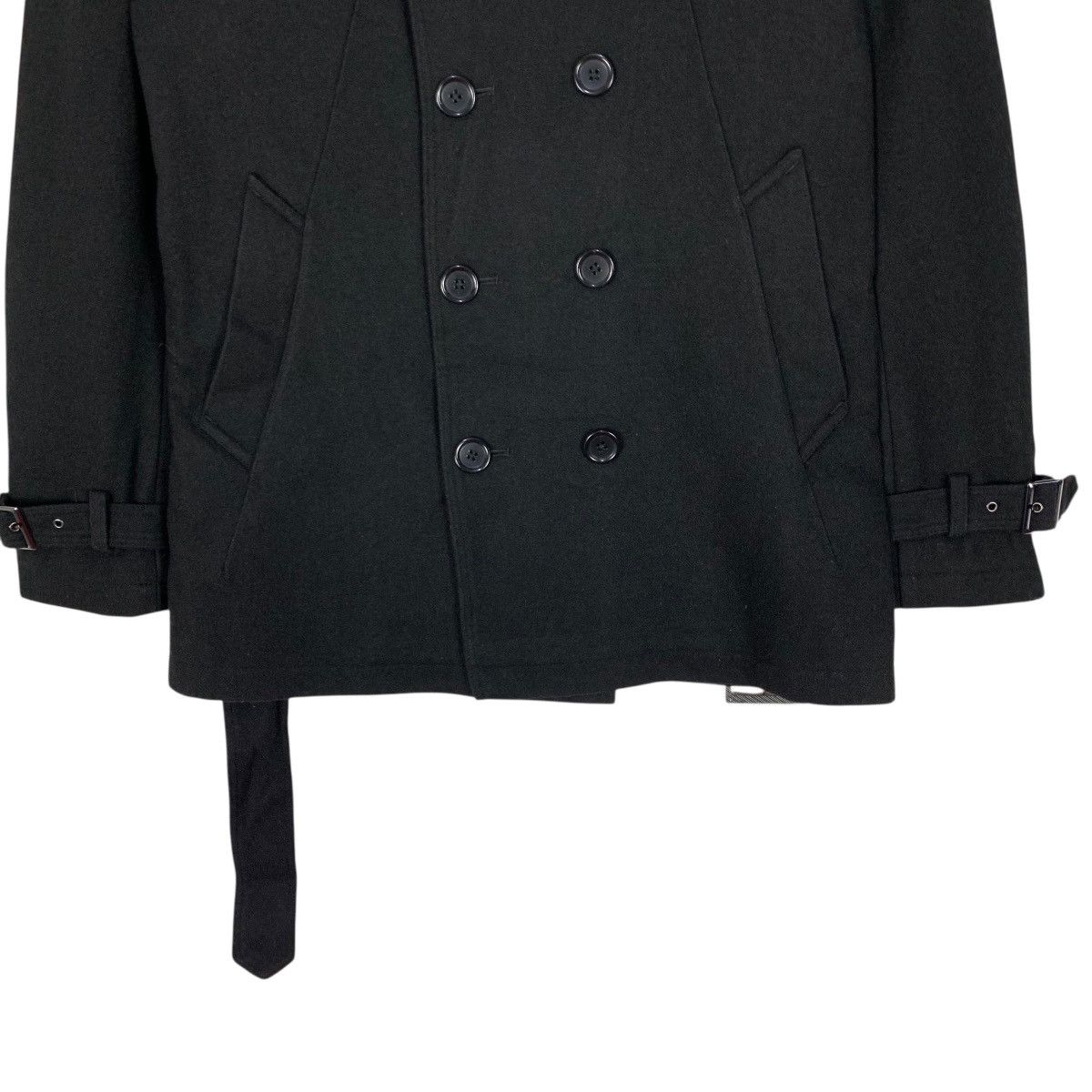 If Six Was Nine Vintage Semanticdesign Wool Short Trench Coat Black Size US S / EU 44-46 / 1 - 7 Thumbnail