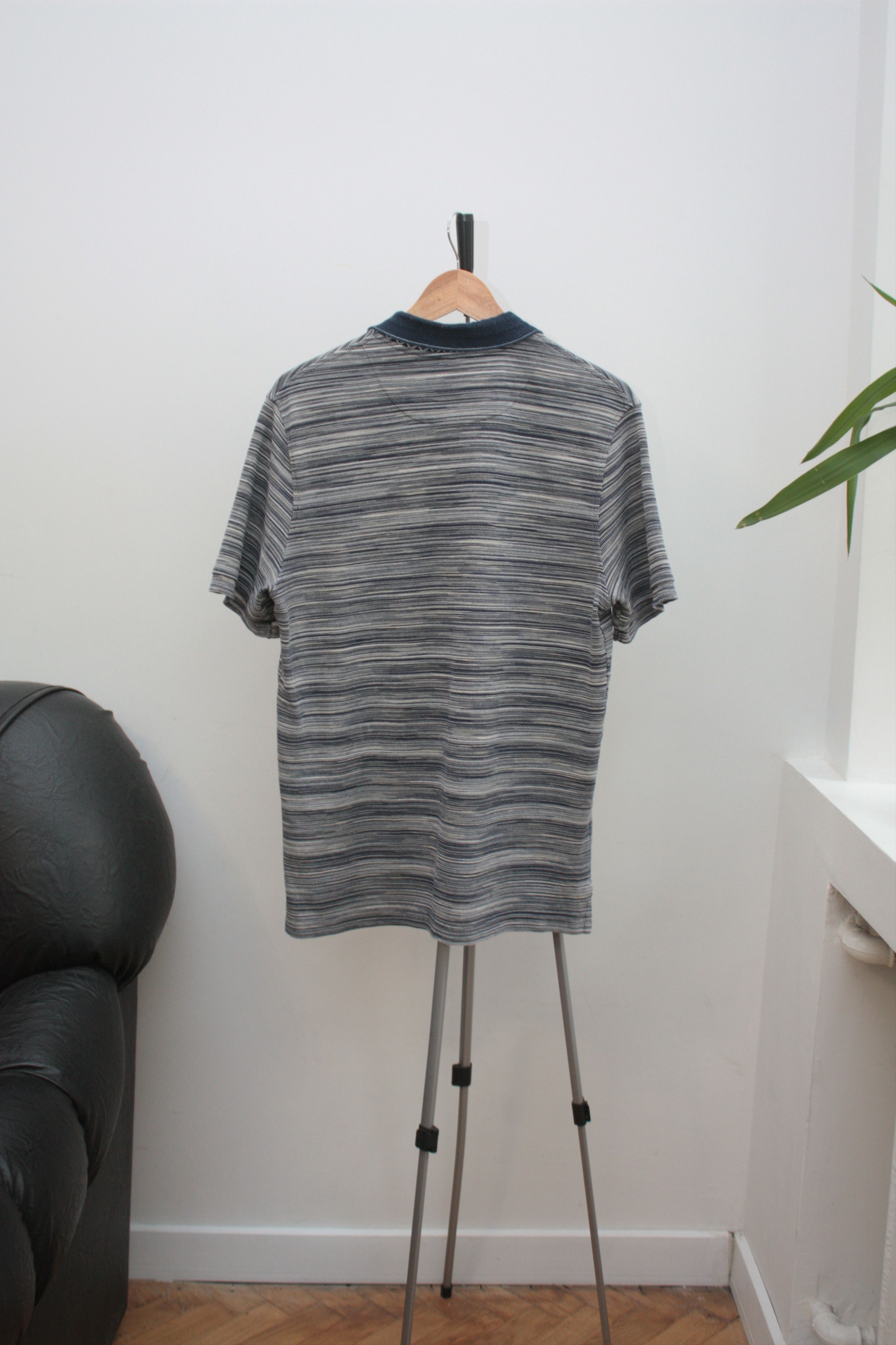 Missoni Missoni Navy Striped Polo Size US M / EU 48-50 / 2 - 4 Thumbnail