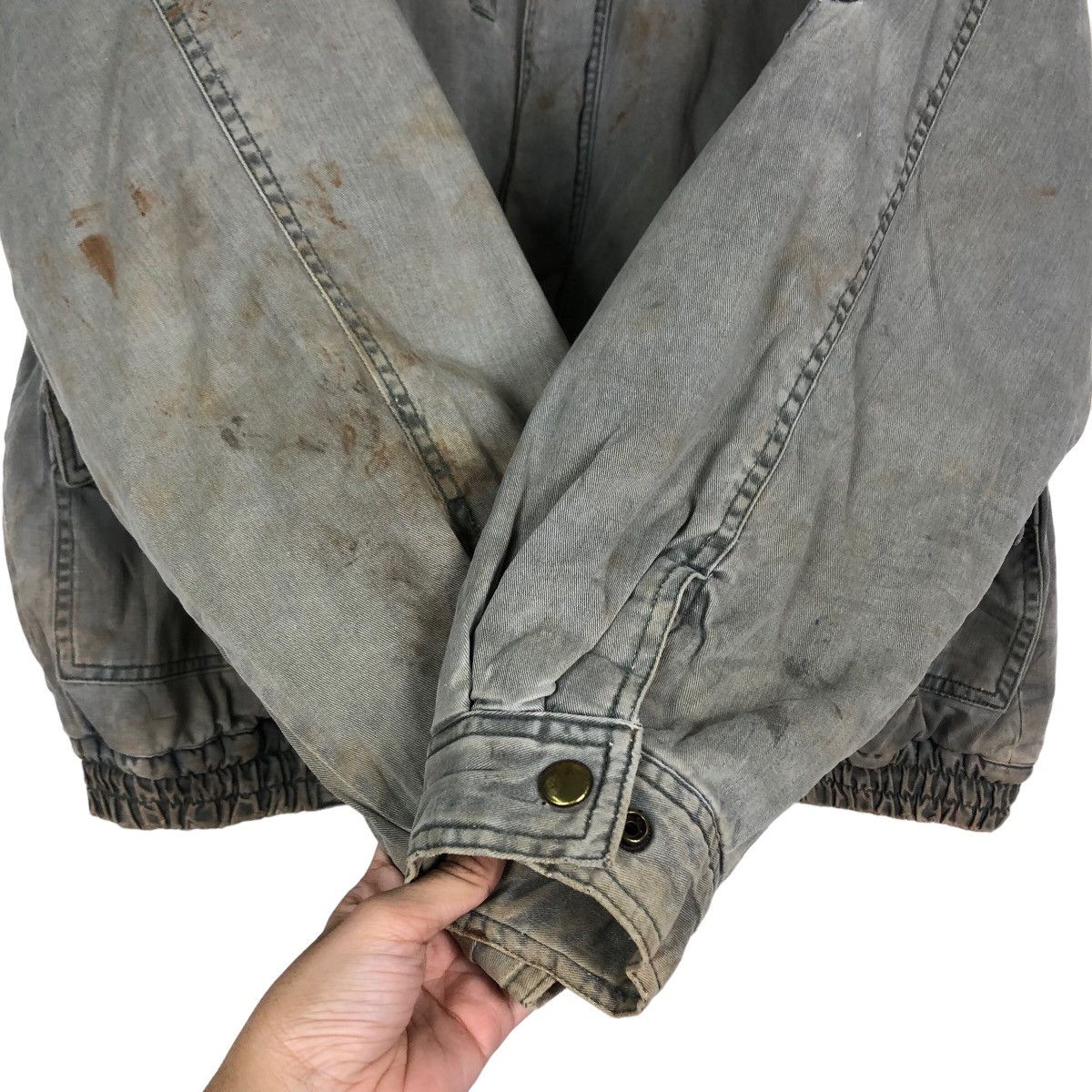 Japanese Brand 🔥Vtg Bomber Jacket Worker Lonely Wolf Japan Made Size US L / EU 52-54 / 3 - 15 Thumbnail