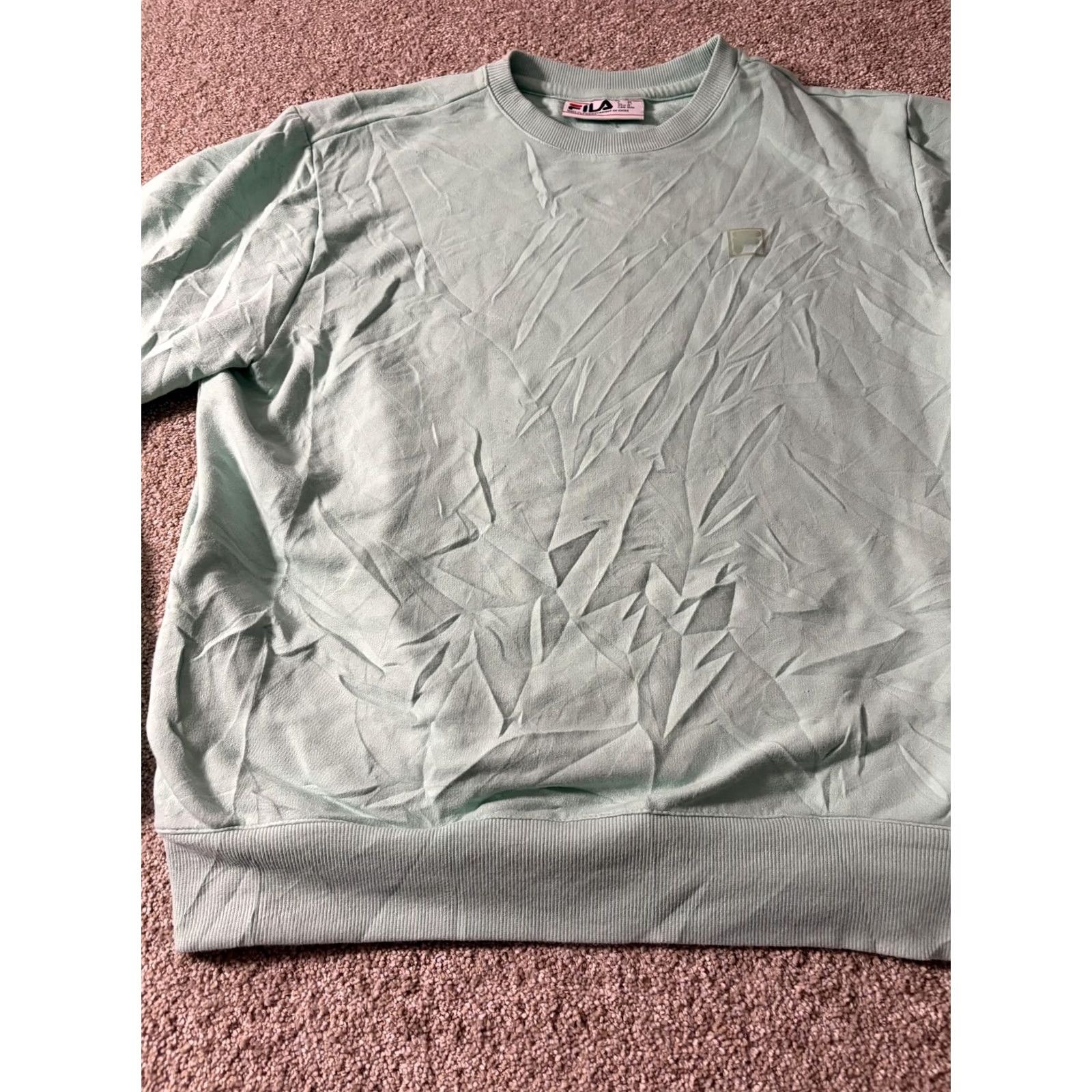 Fila FILA Shirt Mens M Green Sweatshirt Lightweight Pullover Crewneck Logo Casual Size US M / EU 48-50 / 2 - 3 Thumbnail