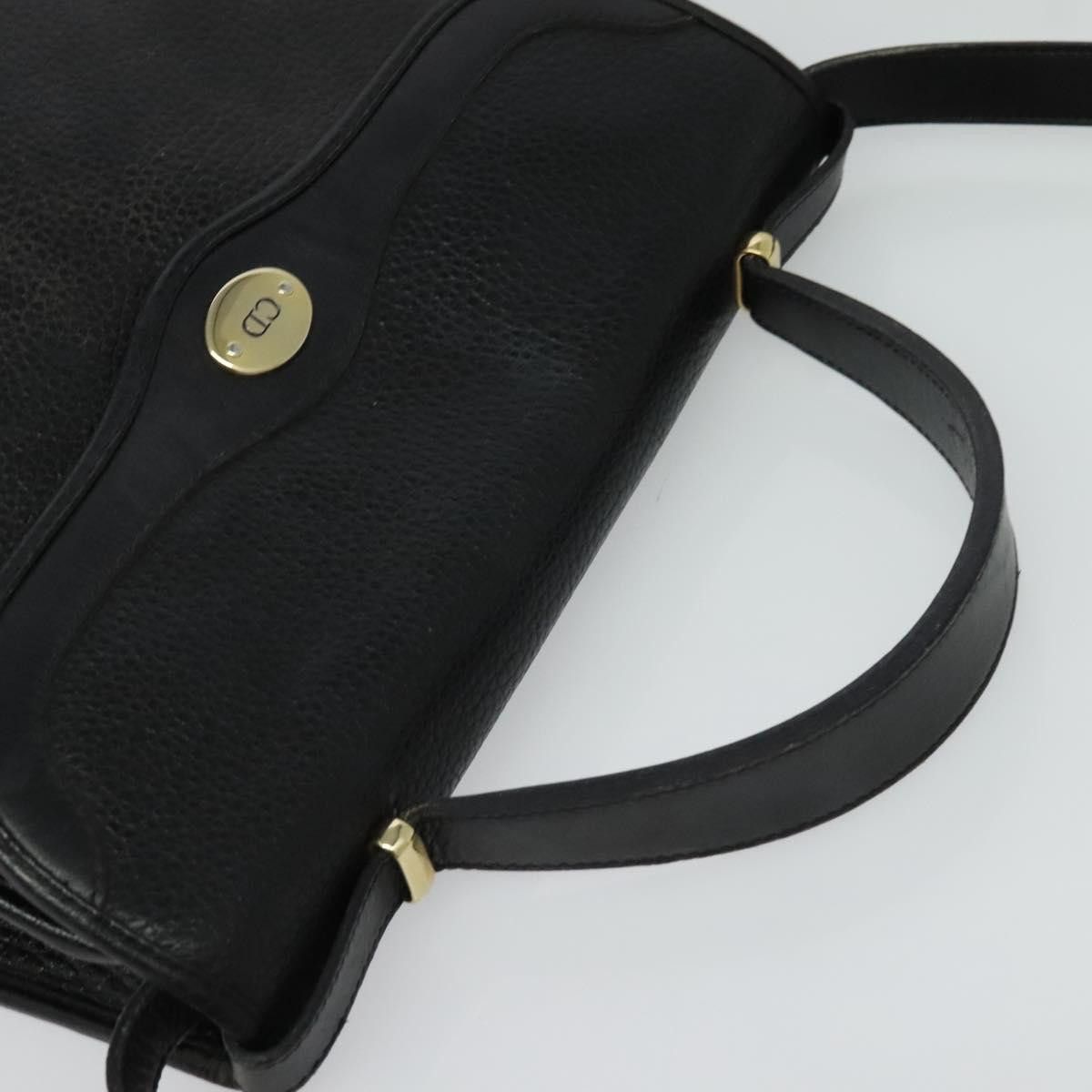 Dior DIOR Hand Bag Leather Black Gold Size ONE SIZE - 6 Thumbnail