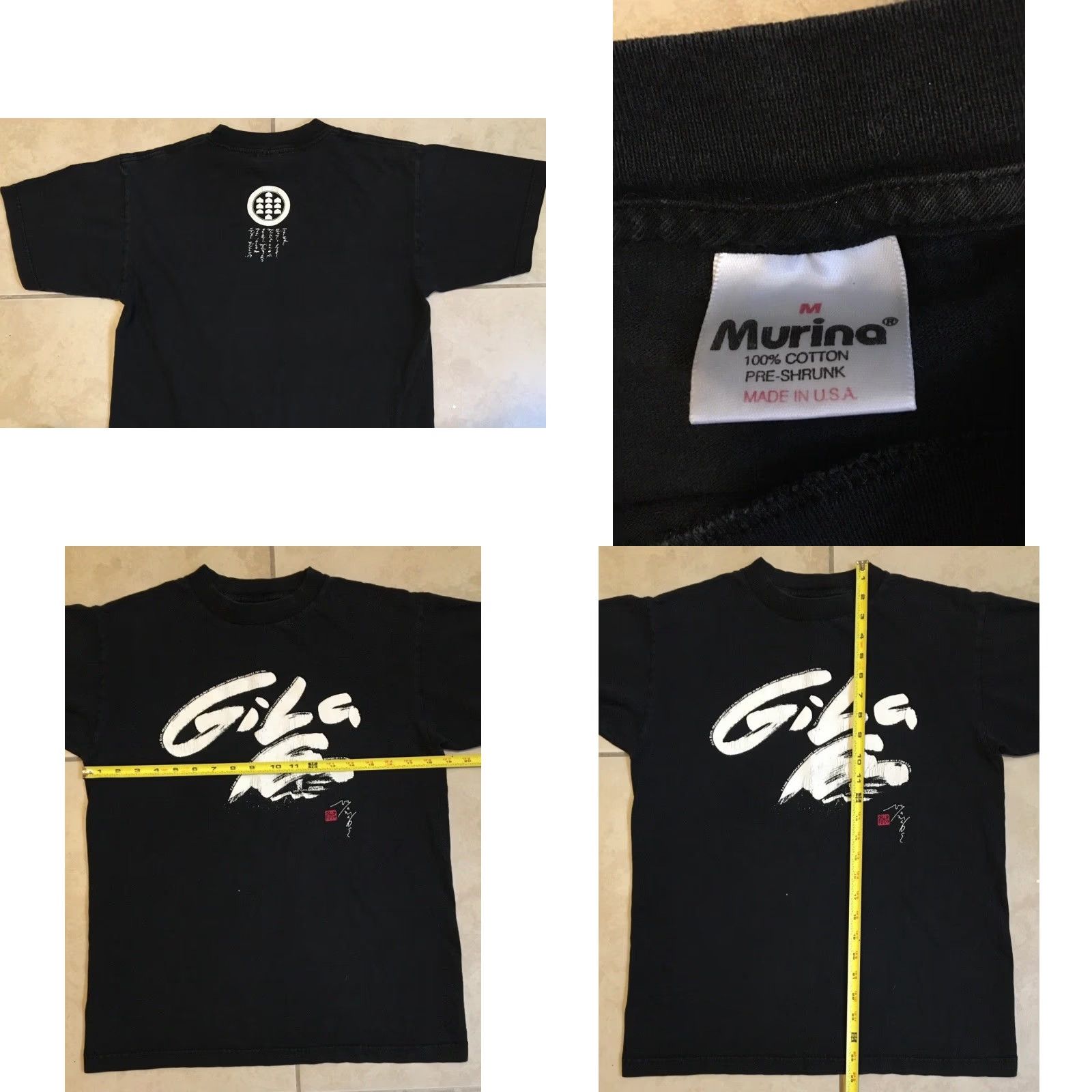 Vintage VINTAGE Gila River Japanese Ancestry Faded Shirt - 90s - USA - Arizona - Band - Grunge - Shirt - S - Black - Mens Size US S / EU 44-46 / 1 - 8 Thumbnail