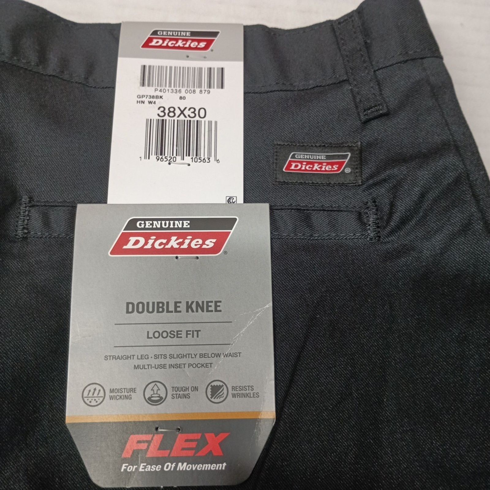 Dickies Dickies Loose Fit Double Knee Work Pants Men's 38x30 Black Size US 38 / EU 54 - 2 Thumbnail