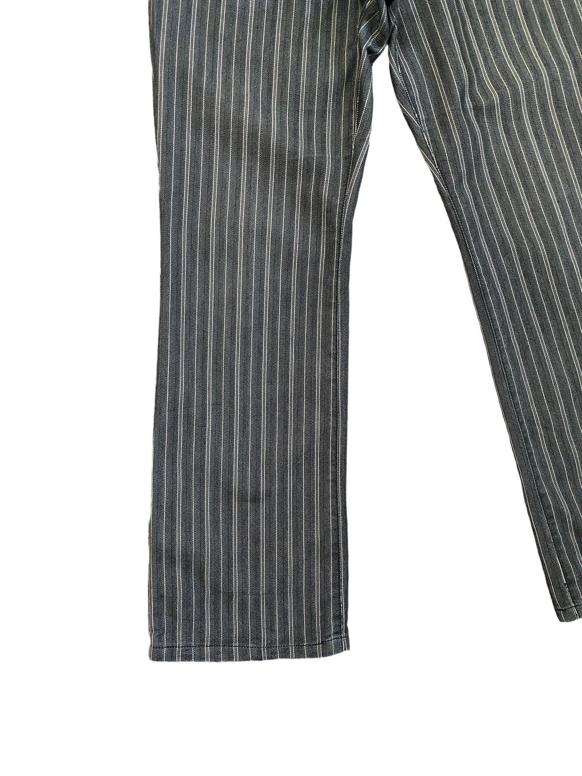 Designer × Japanese Brand × Vintage Flared Semantic Design Striped Bootcut Pant Size US 30 / EU 46 - 7 Thumbnail