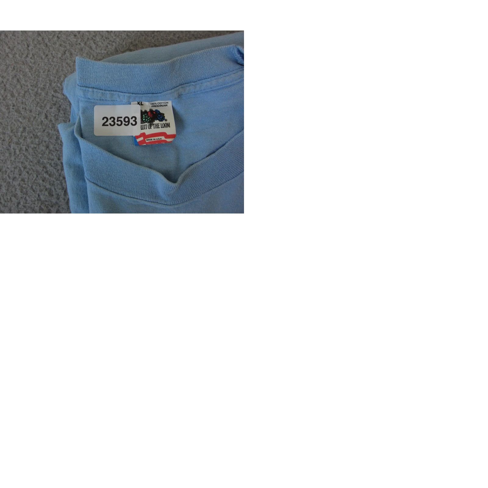Fruit Of The Loom Vintage 80s Basketball Shirt Mens Extra Large Blue Fruit of the Loom Made USA Size US XL / EU 56 / 4 - 9 Thumbnail