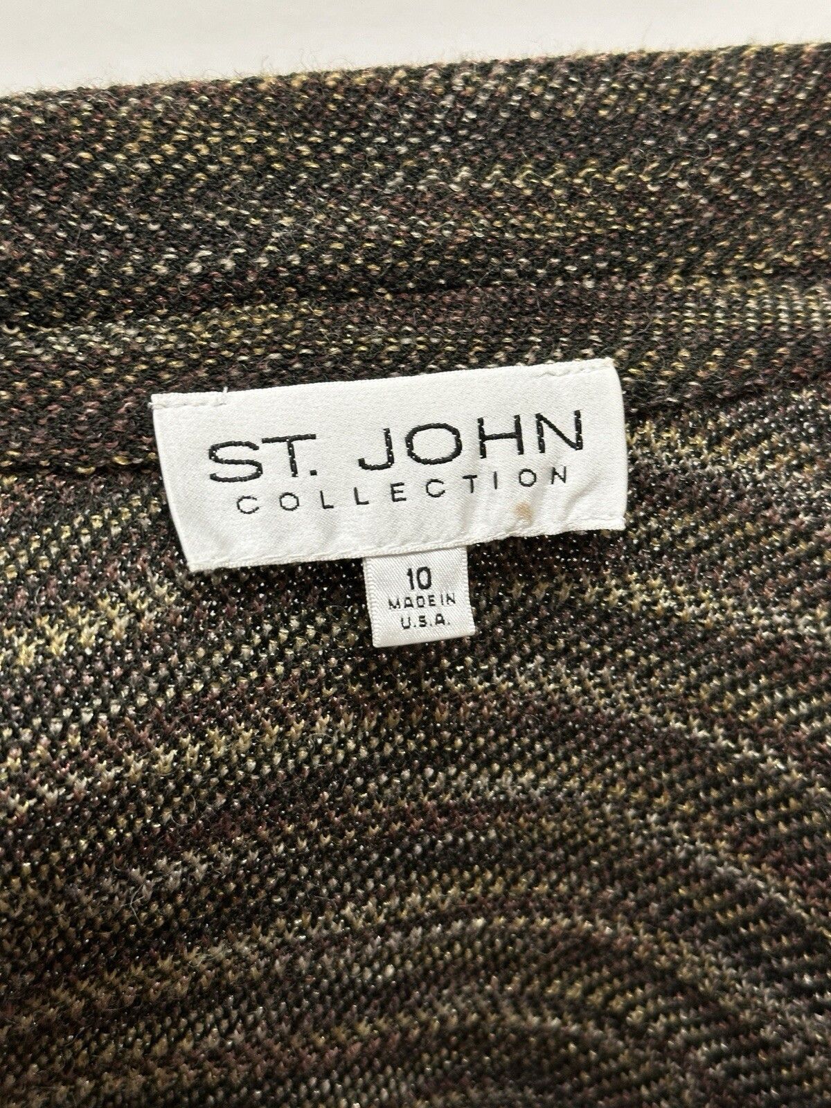 St. John Collection Blazer Knit Jacket made in USA Pocket