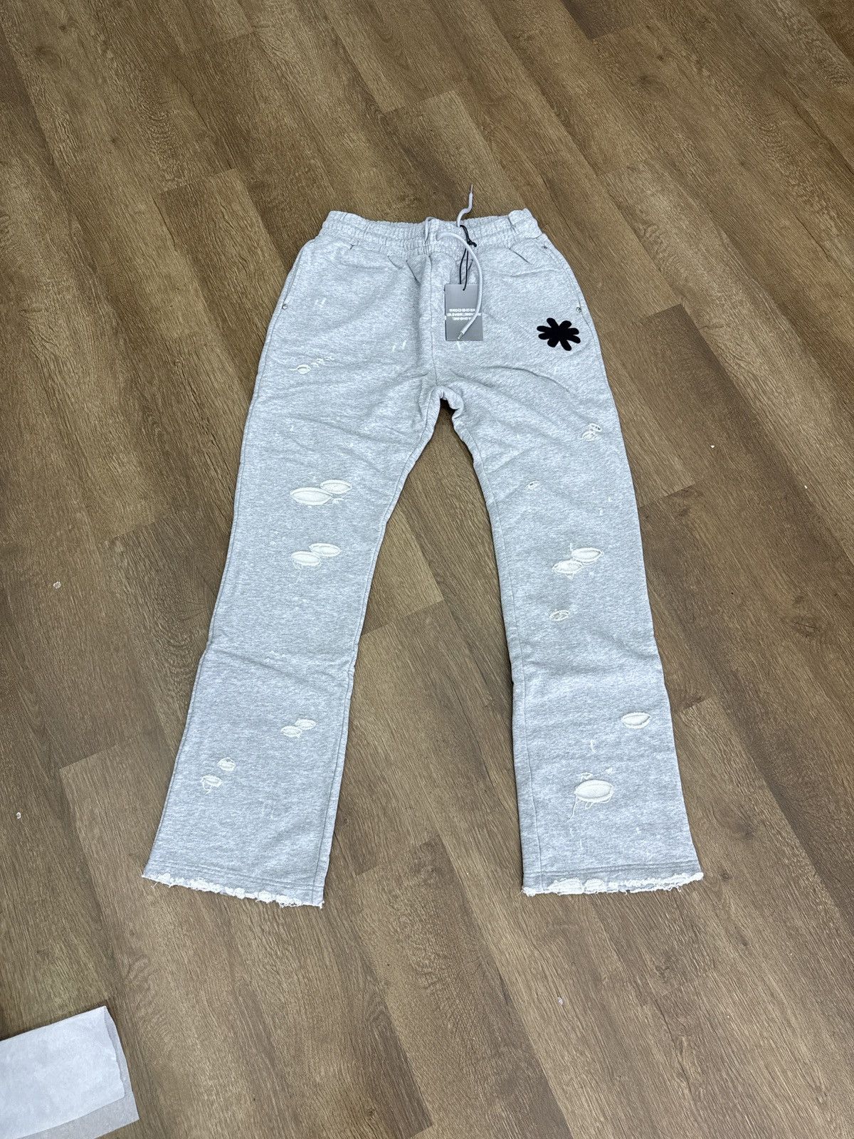 LOSTSHDWS DSTRY DBL LAYER LOGO SWEATPANT (GREY) Size US 39 - 2 Thumbnail