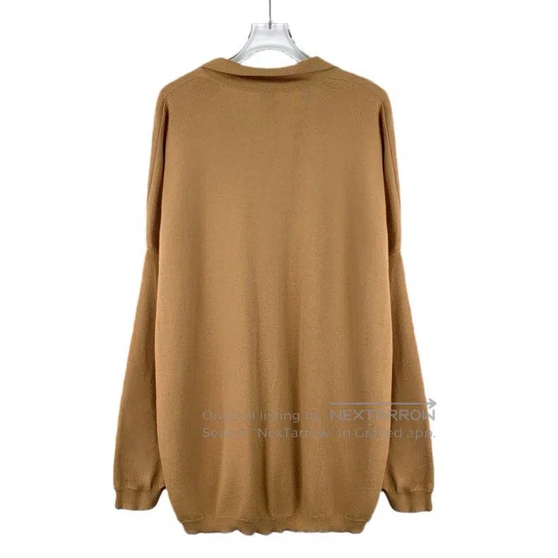 Loewe Loewe Brown logo embroidered wool collar single-breasted l Size XS / US 0-2 / IT 36-38 - 2 Thumbnail
