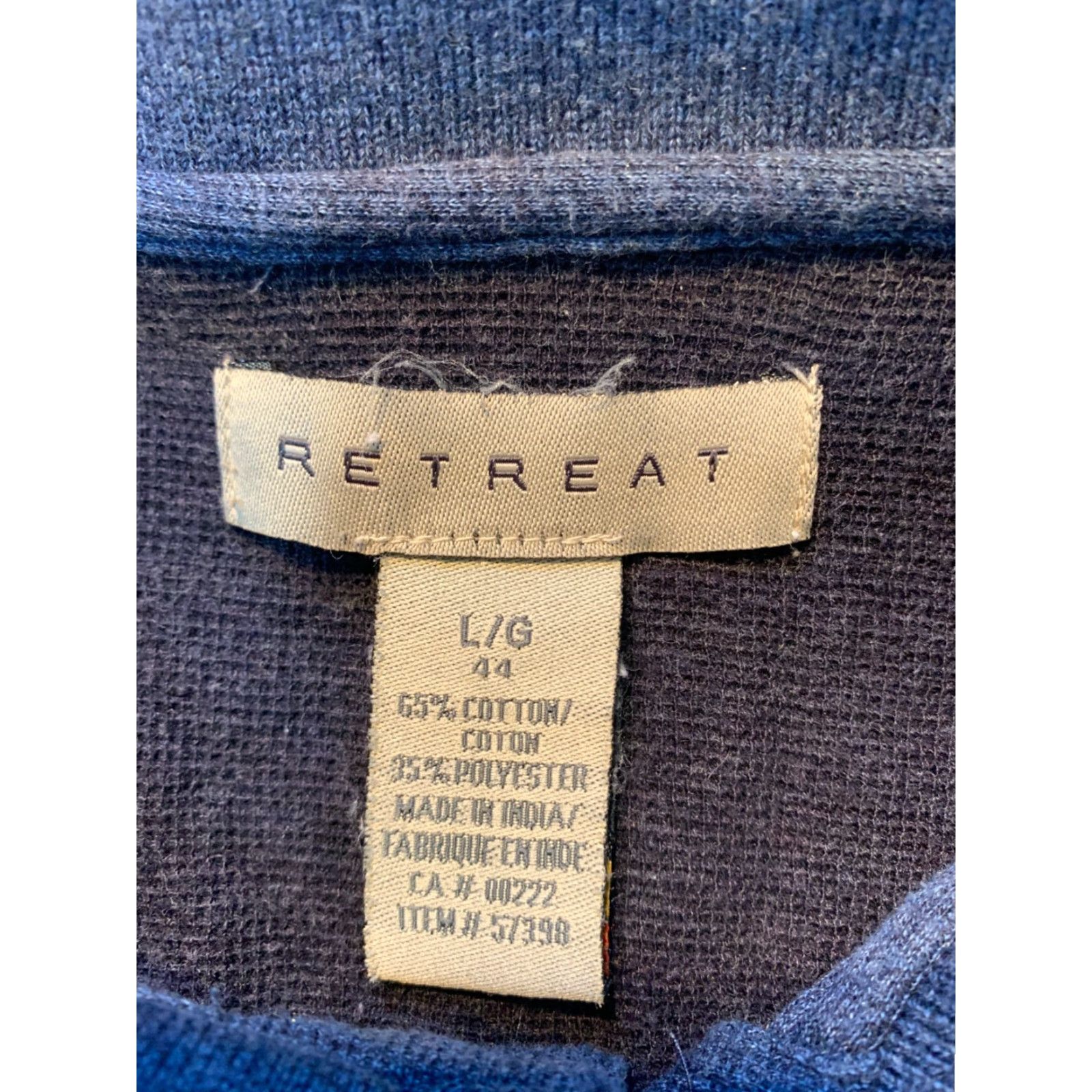 Vintage No Retreat L Large 44" Chest Blue Shirt Heavy Fabric Size US L / EU 52-54 / 3 - 2 Thumbnail