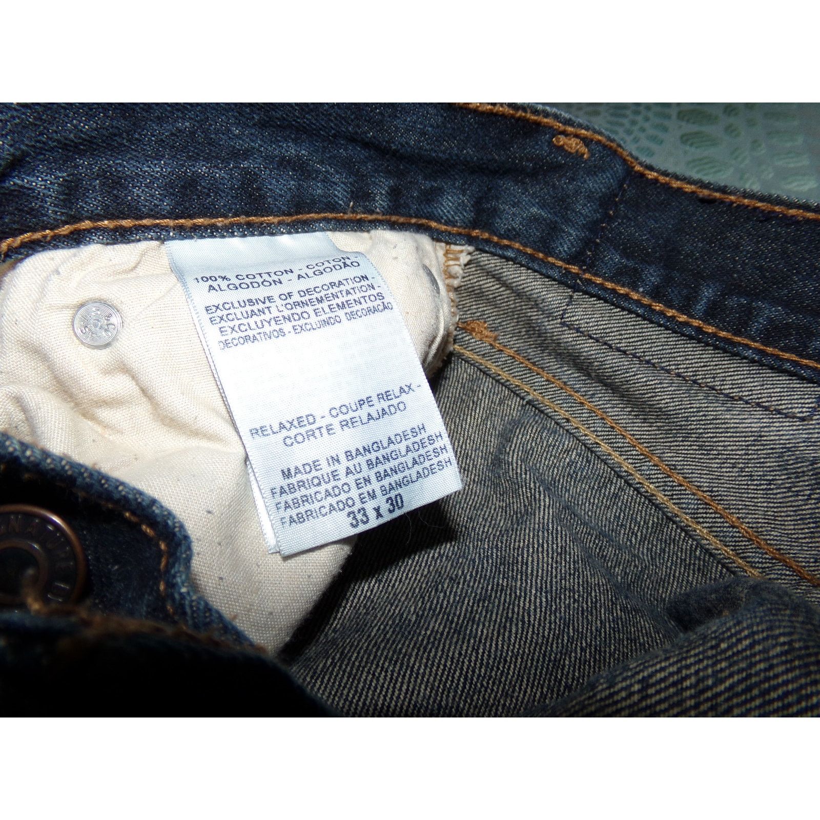 Levi's Levi Straus Signature Relaxed Straight Leg Jeans 33x30 Size 33" - 4 Thumbnail