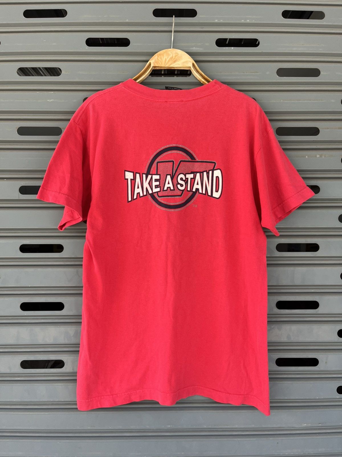 Vans × Vintage Vintage Vans Take A Stand (OG) Skateboard 90’s Tshirt Size US M / EU 48-50 / 2 - 3 Thumbnail
