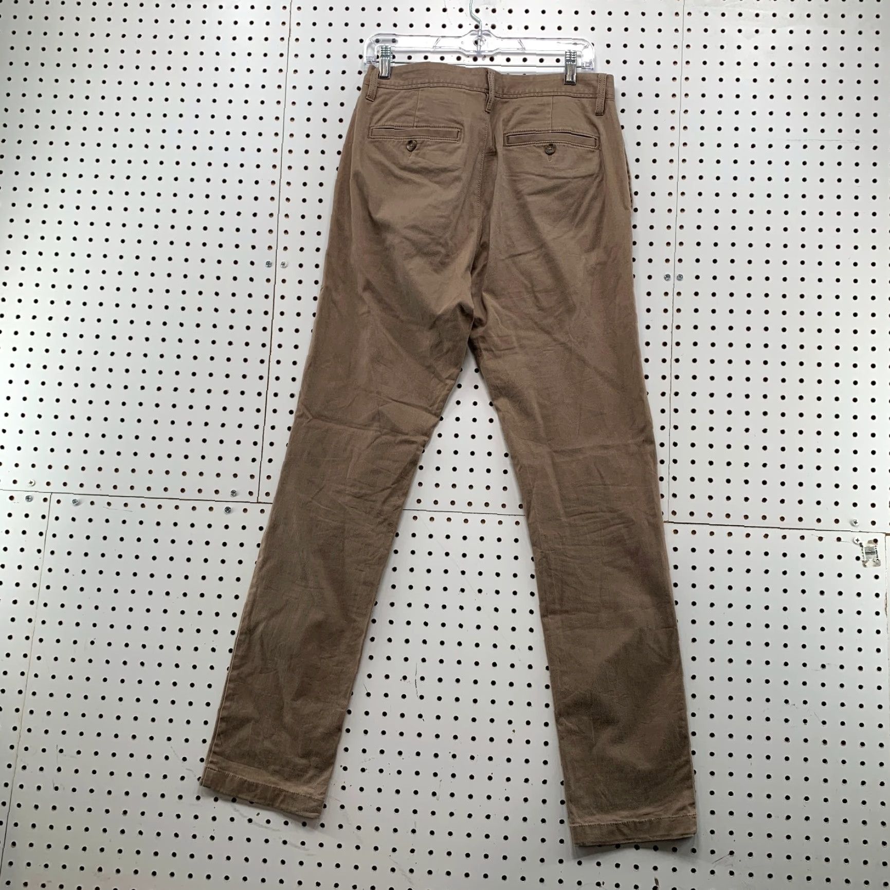Vintage Wallin & Bros Chino Pants Mens 32x34 Brown Slim Fit School Work Khaki Pants Size US 32 / EU 48 - 2 Thumbnail