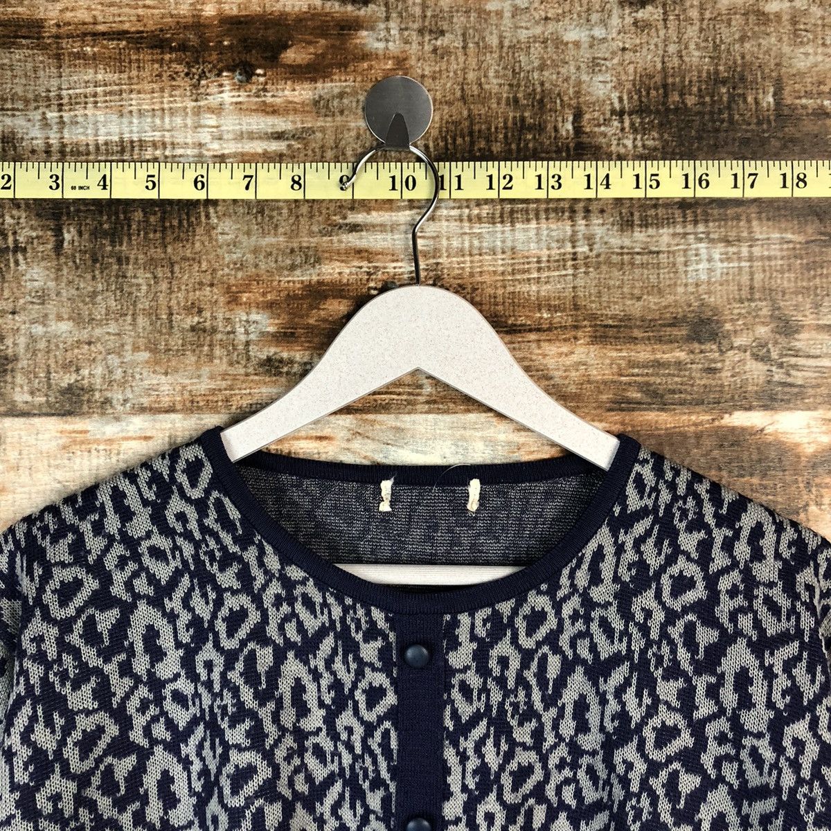 Japanese Brand Japanese Brand Purple Patterned Cardigans #A1361 Size L / US 10 / IT 46 - 4 Thumbnail