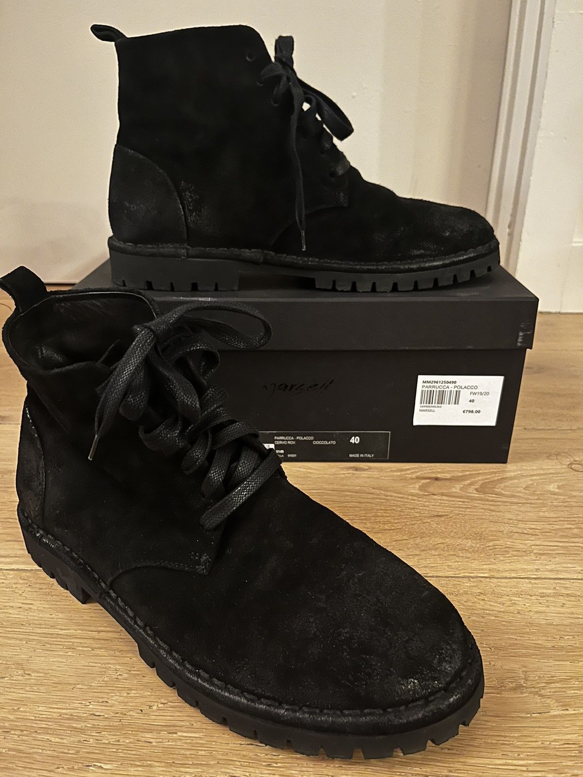Marsell Marsell Black Suede Boots 40 Size US 7 / EU 40 - 1 Thumbnail