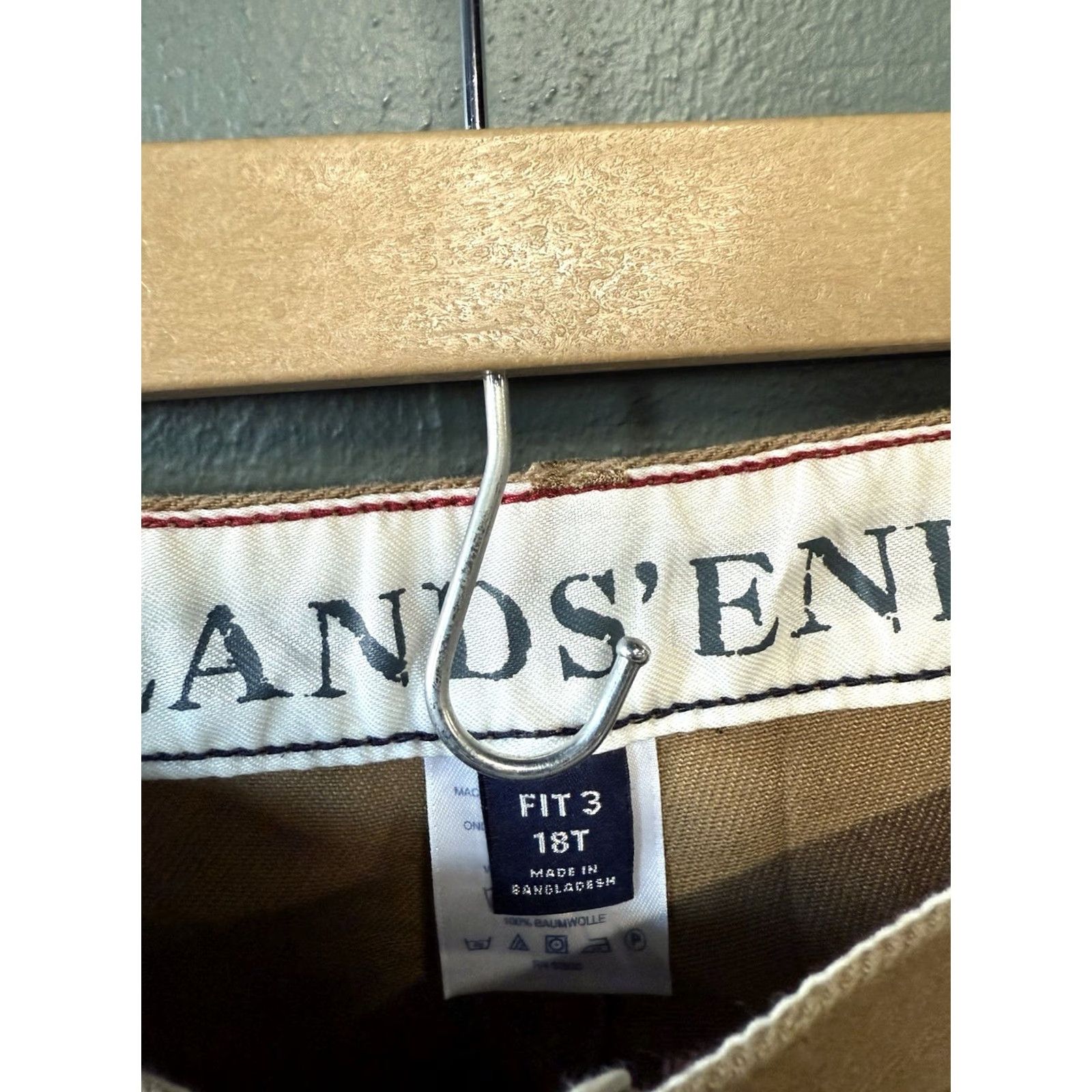 Lands' End Lands' End Womens Brown Chino Fit 3 Straight Leg Pants Size 18 Tall Size 40" / US 18 - 3 Thumbnail
