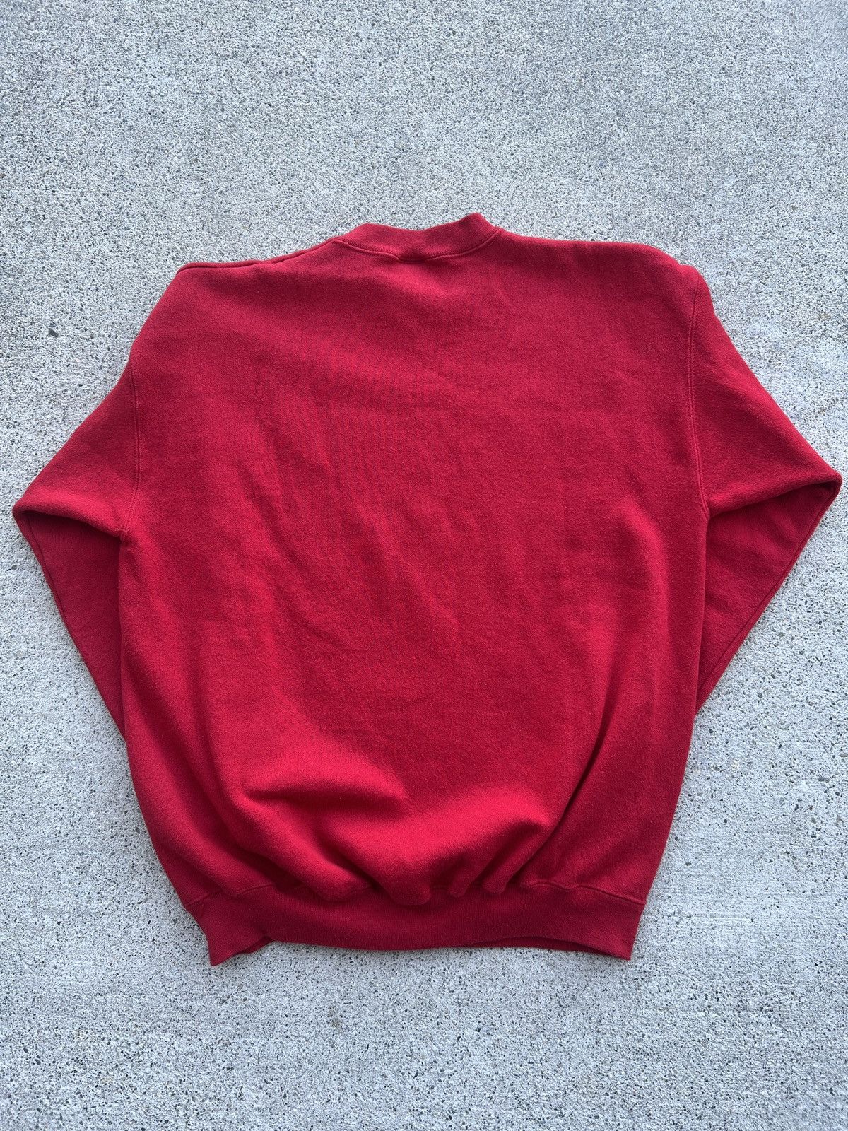 National Athletic Goods × Russell Athletic Vintage 90s’ Red Blank Discus Athletic Sweatshirt Size M / US 6-8 / IT 42-44 - 2 Thumbnail