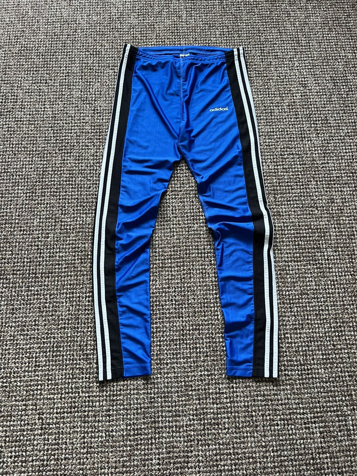 Adidas Adidas Leggings Blue Vintage Size L Rare 90s Size US 34 / EU 50 - 2 Thumbnail