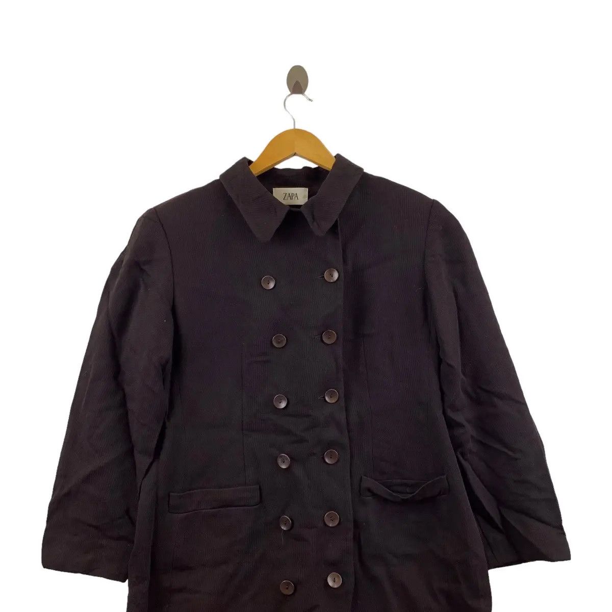 ZAPA Vintage ZAPA PARIS Made In France Double Breasted Peacoat Size M / US 6-8 / IT 42-44 - 2 Thumbnail