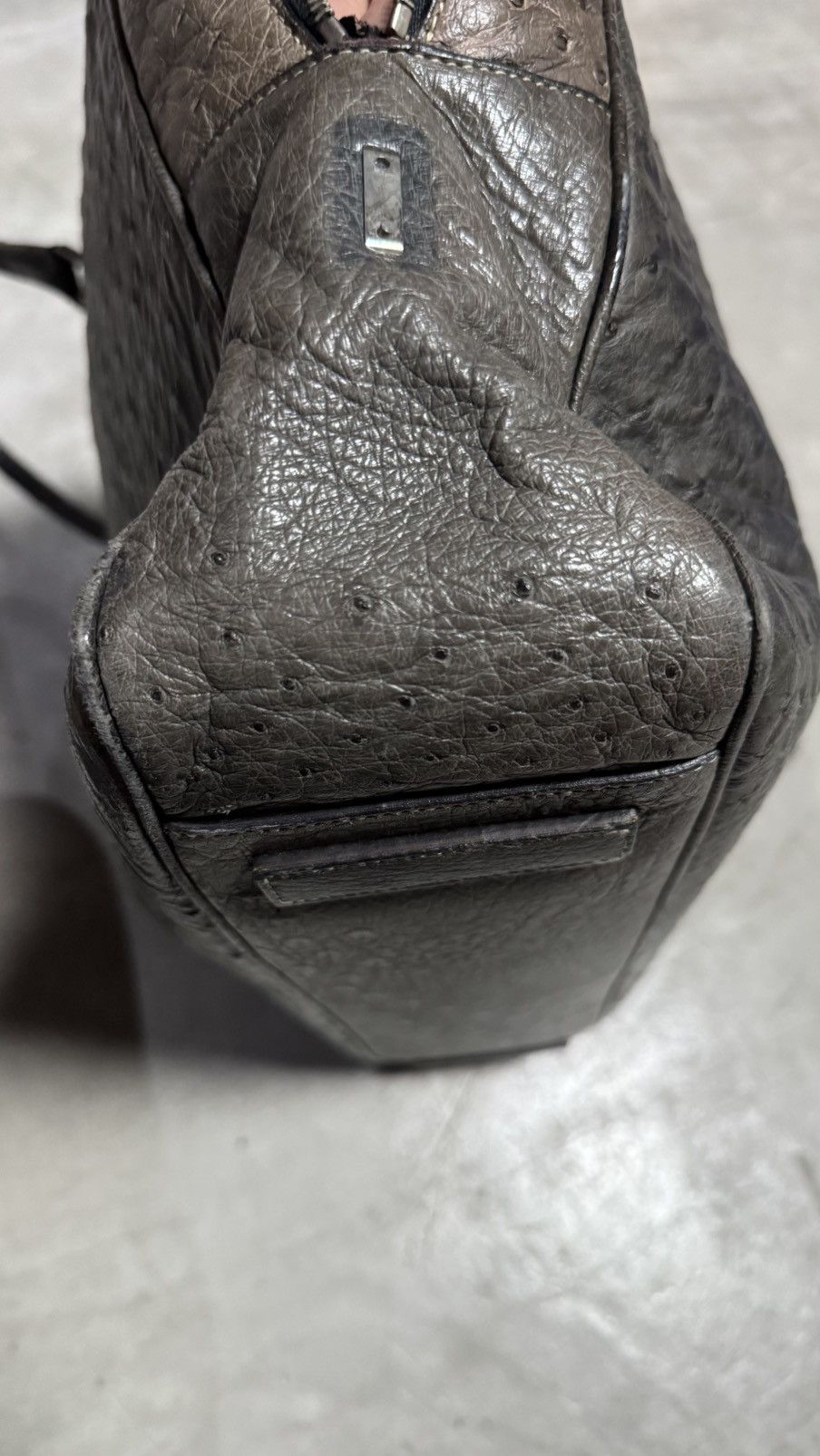 Prada Prada ostrich Briefsace Leather Bag Size ONE SIZE - 12 Thumbnail