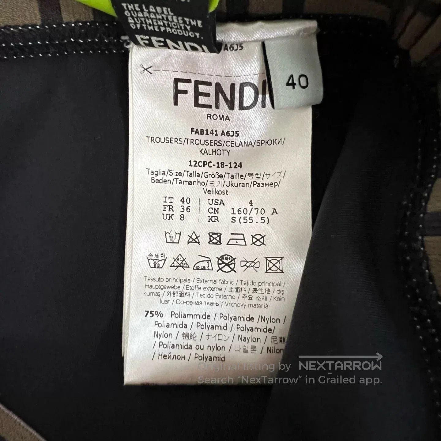 Fendi FENDI Monogram FF Shorts. Size 39" - 5 Thumbnail