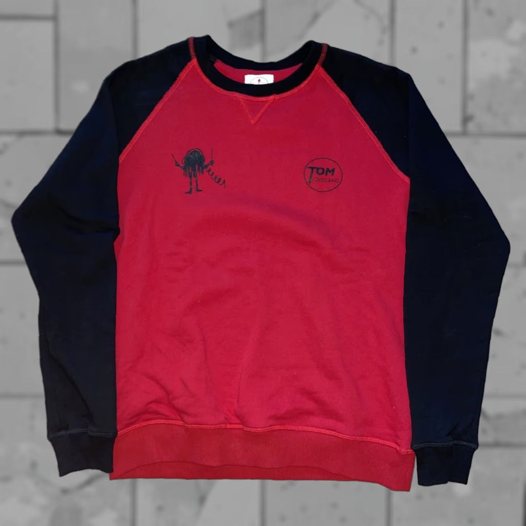 Vintage Tom Cridland Longsleeve Red Pullover Mens L Shirt Size US L / EU 52-54 / 3 - 1 Thumbnail