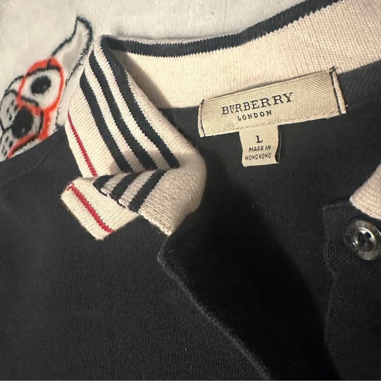 Burberry Vintage Burberry womens polo Size L / US 10 / IT 46 - 2 Thumbnail