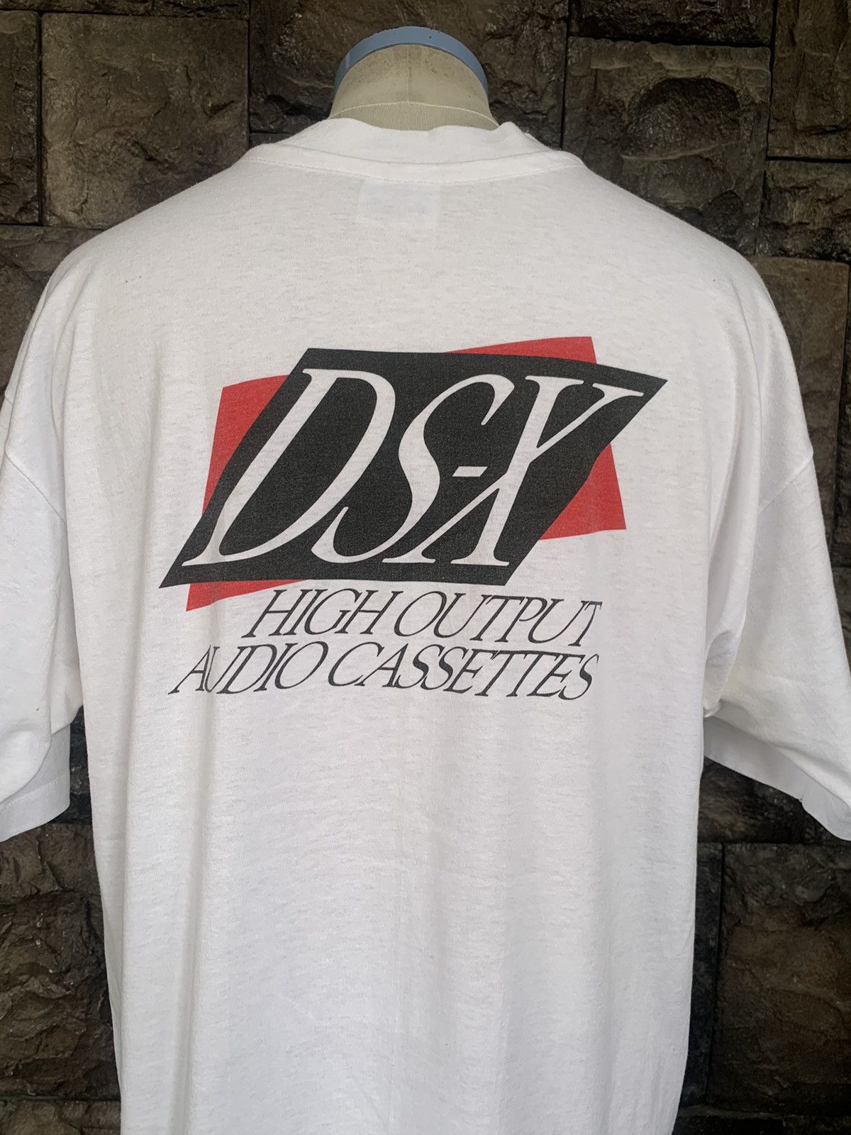 Vintage Vintage 90s TDK DS-X High Output Audio Cassettes Promo Tees Size US XL / EU 56 / 4 - 2 Thumbnail