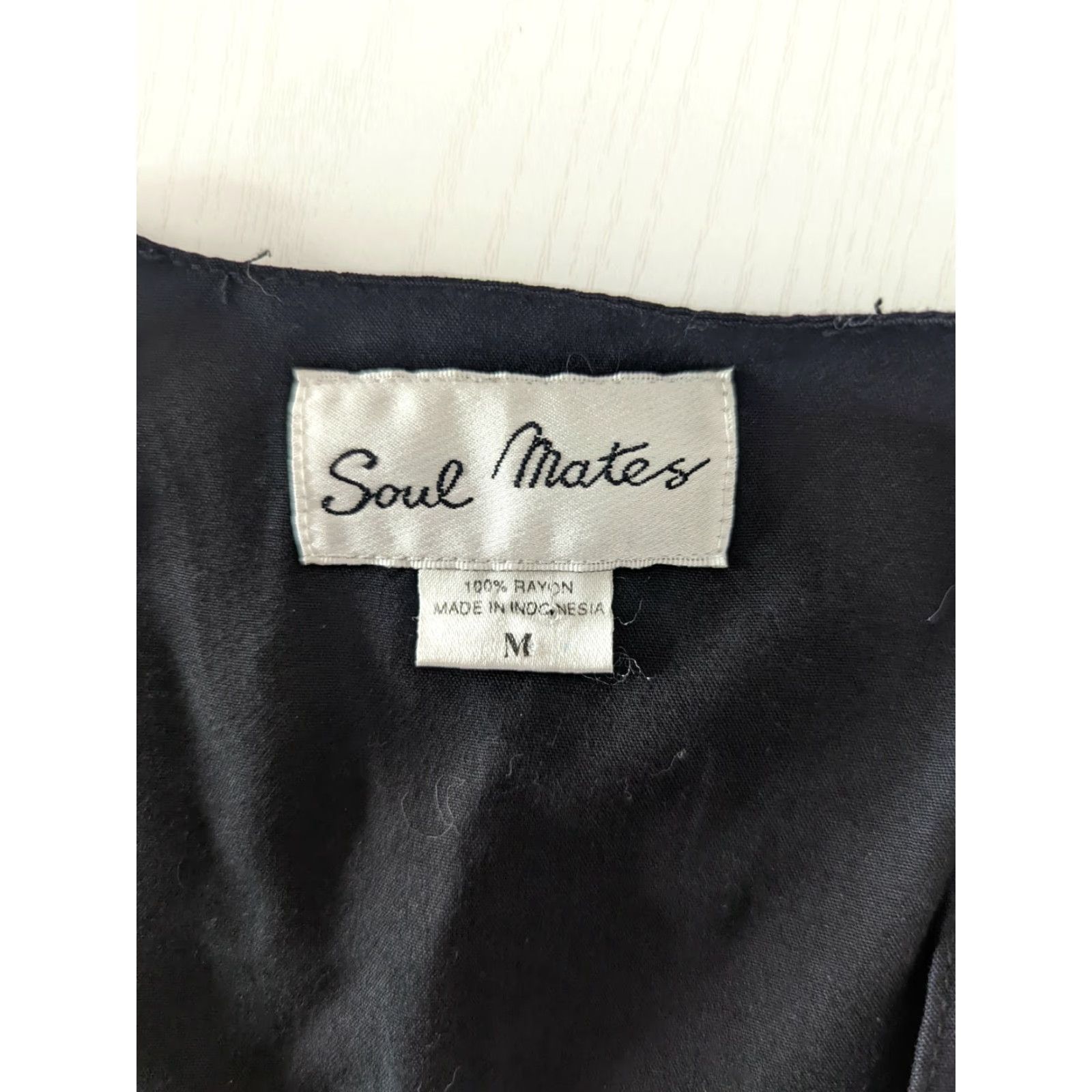 Vintage VINTAGE Soul Mates Quilted Hearts Vest Womens Black M Medium | Heart Theme, 90s Style World Wide Size M / US 6-8 / IT 42-44 - 4 Thumbnail