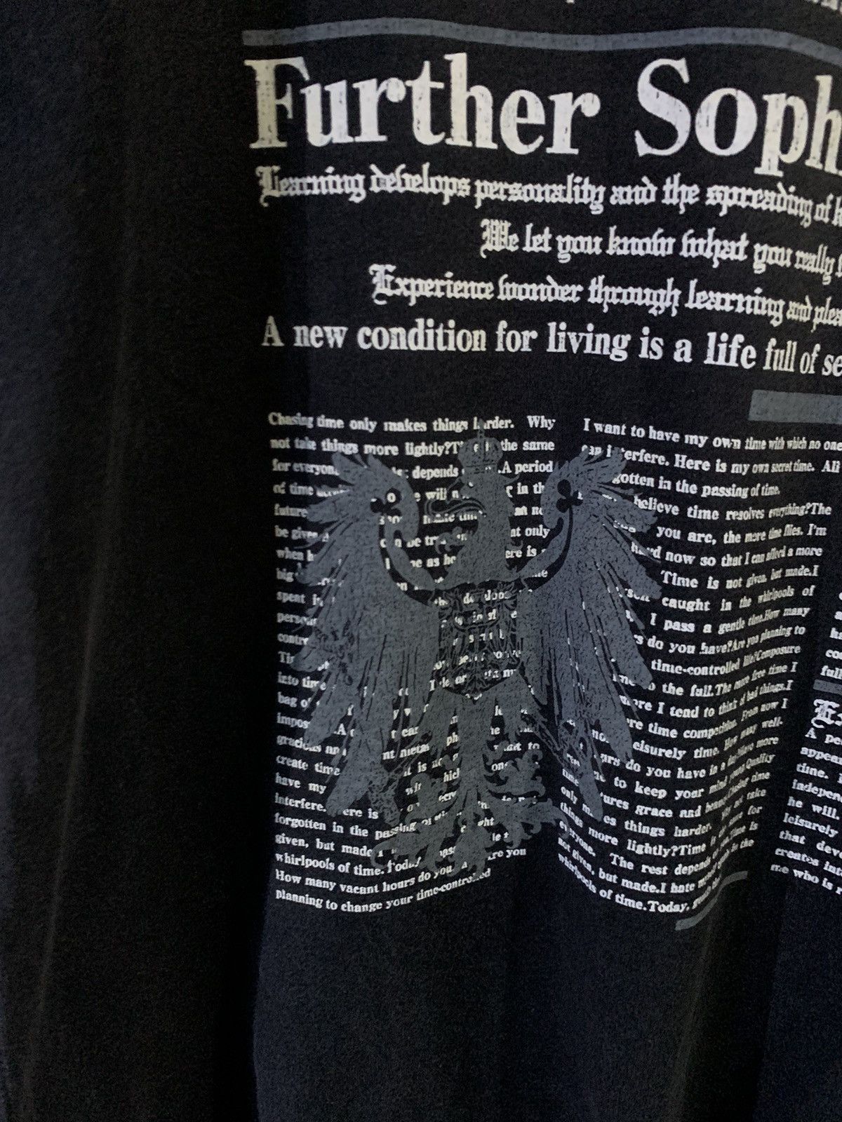 Japanese Brand Pino Bazzo Japan Poem Design SunFaded Shirt Size US XL / EU 56 / 4 - 7 Thumbnail