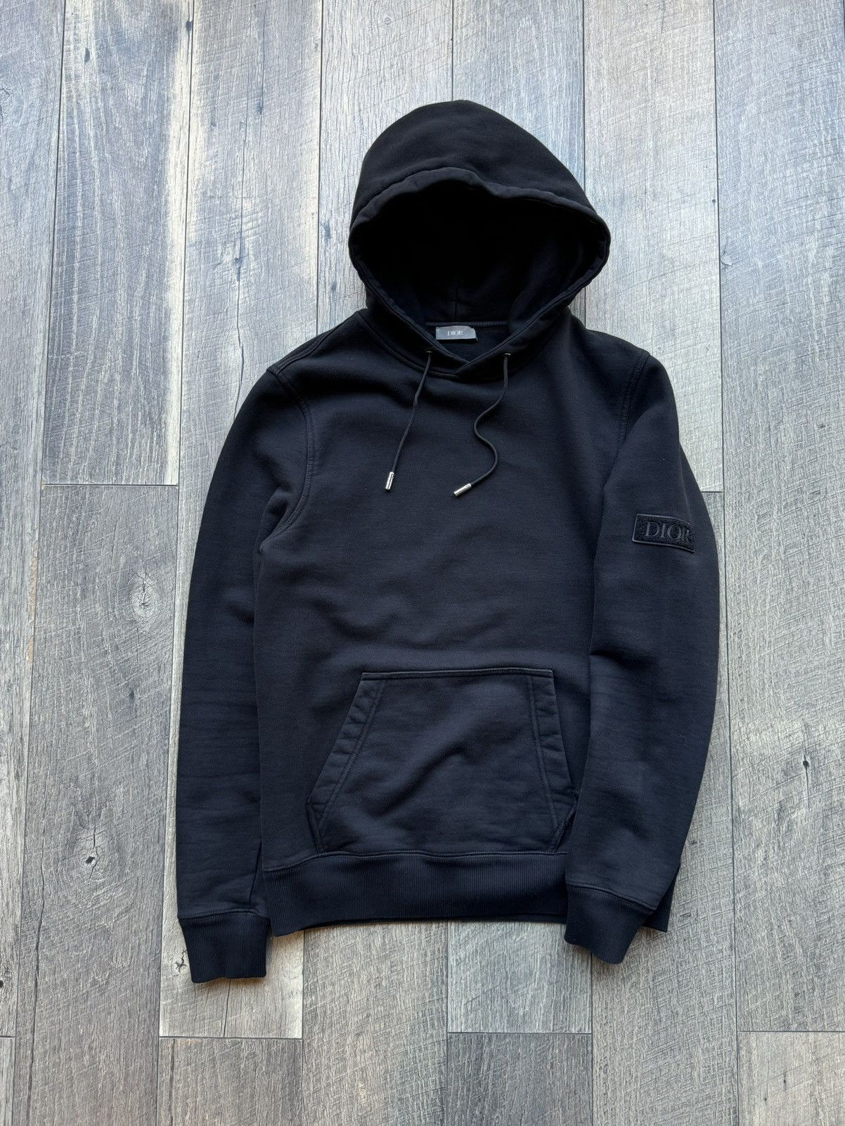Dior Dior Sleeve Logo Patch Black Hoodie - Small Size US S / EU 44-46 / 1 - 1 Thumbnail