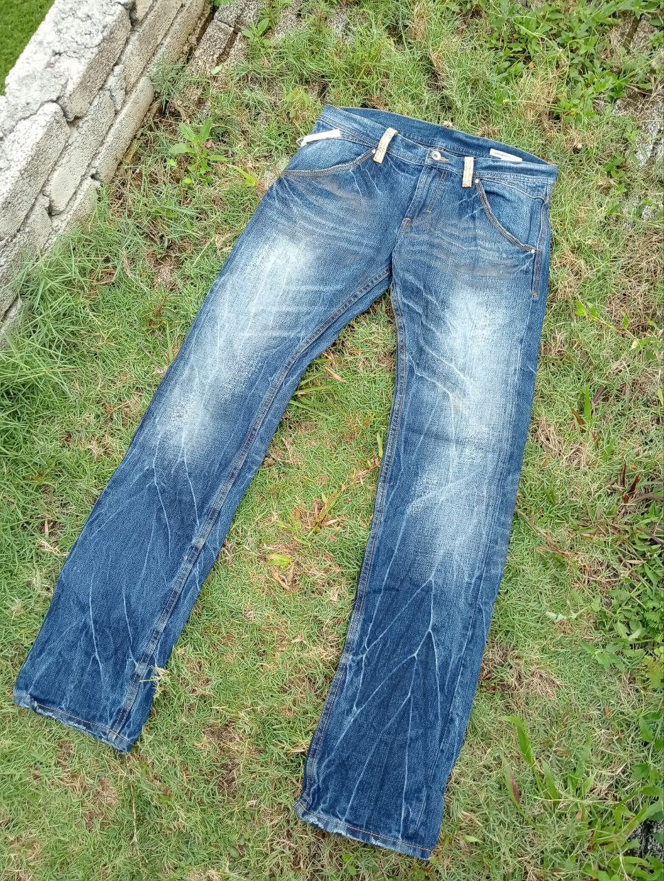 semanticdesign VINTAGE SEMANTIC DESIGN JAPAN SNAKE SKIN STYLE JEANS Size US 33 - 8 Thumbnail