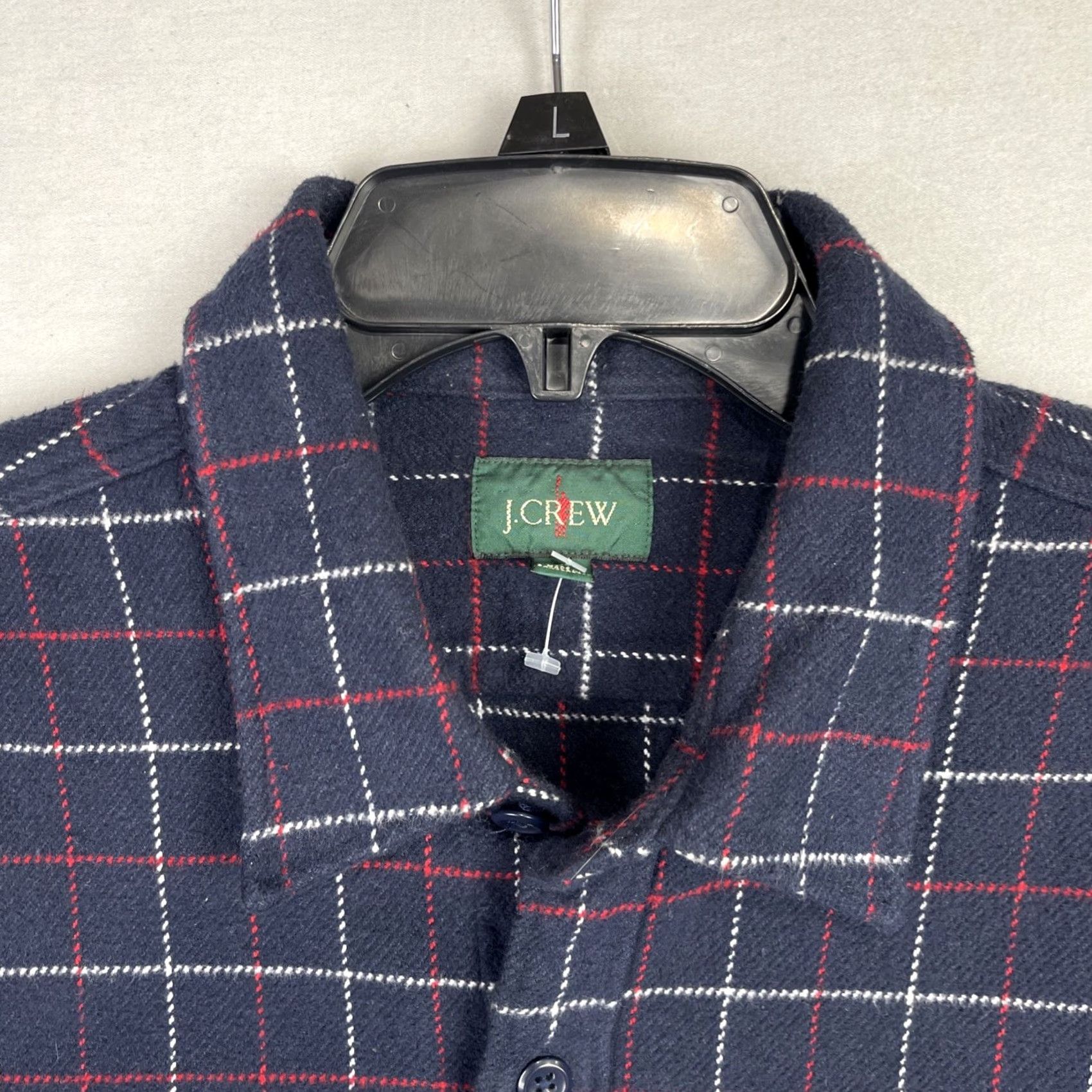 J.Crew J. Crew Shirt Mens Large Blue Heavyweight Chamois Workshirt Flannel Button Up Size US L / EU 52-54 / 3 - 4 Thumbnail