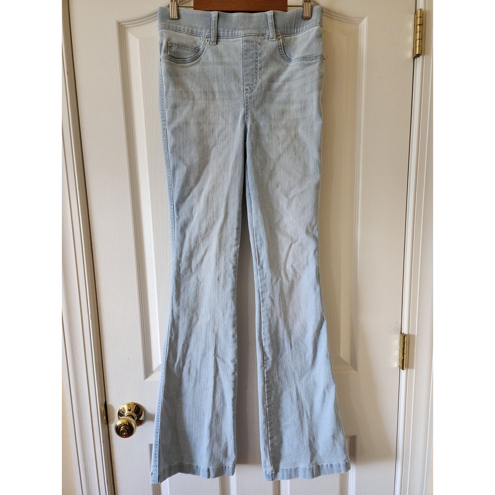 Spanx Spanx Pull-On HR Flare Jeans Small Retro Light Wash Shaping Size 27" / US 4 / IT 40 - 1 Thumbnail