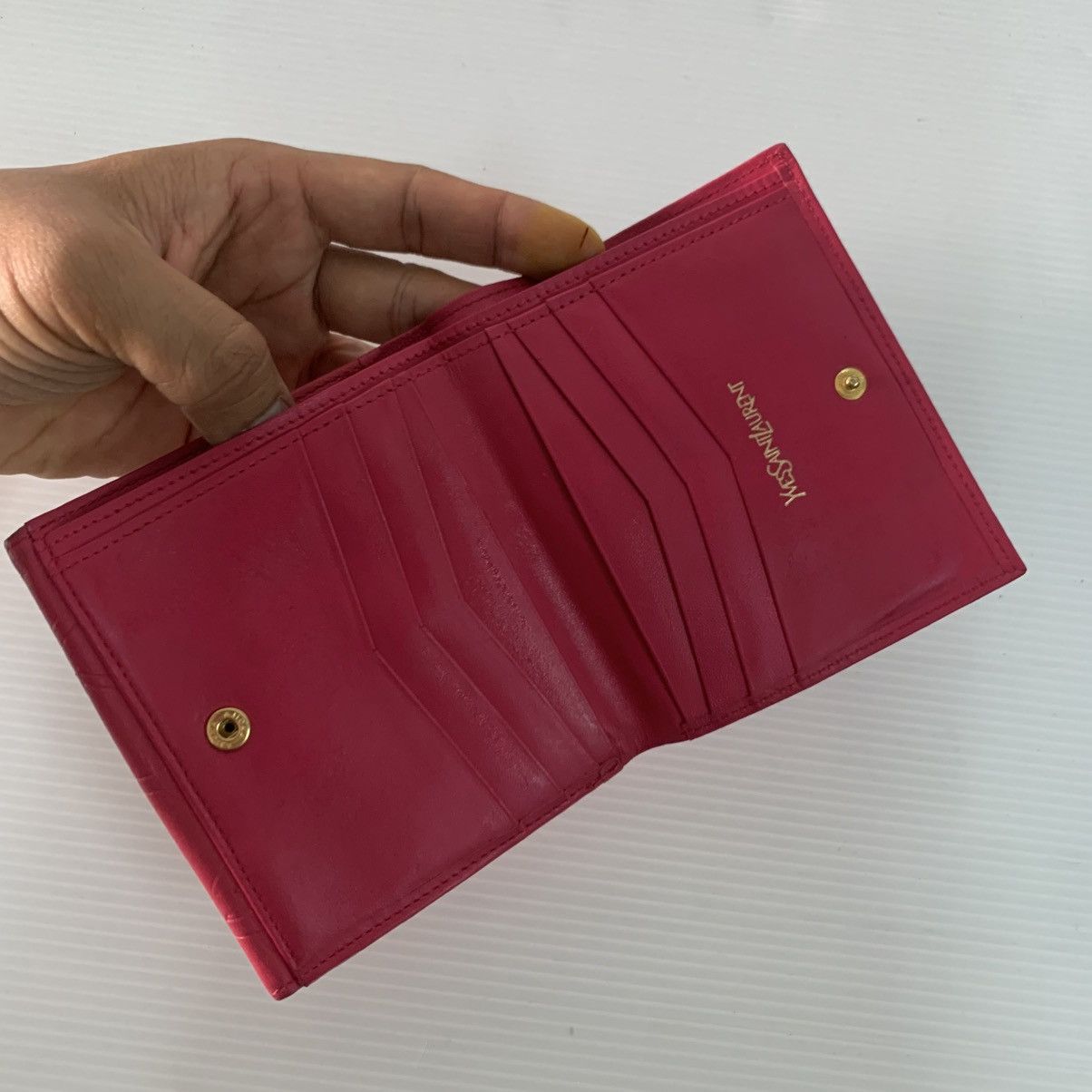 Yves Saint Laurent Yves Saint Laurent Leather Wallet Size ONE SIZE - 12 Thumbnail